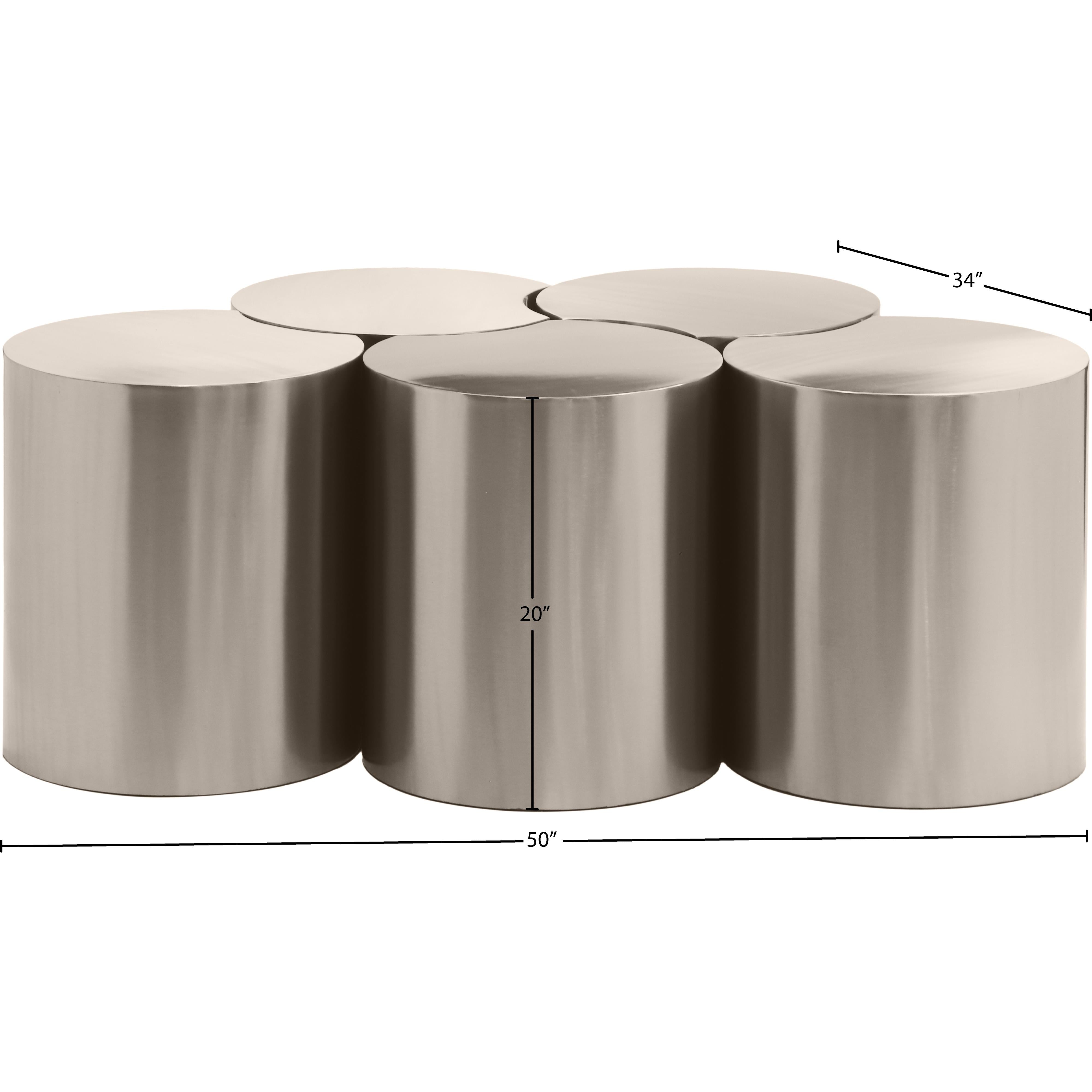 Meridian Dimple Silver Coffee Table