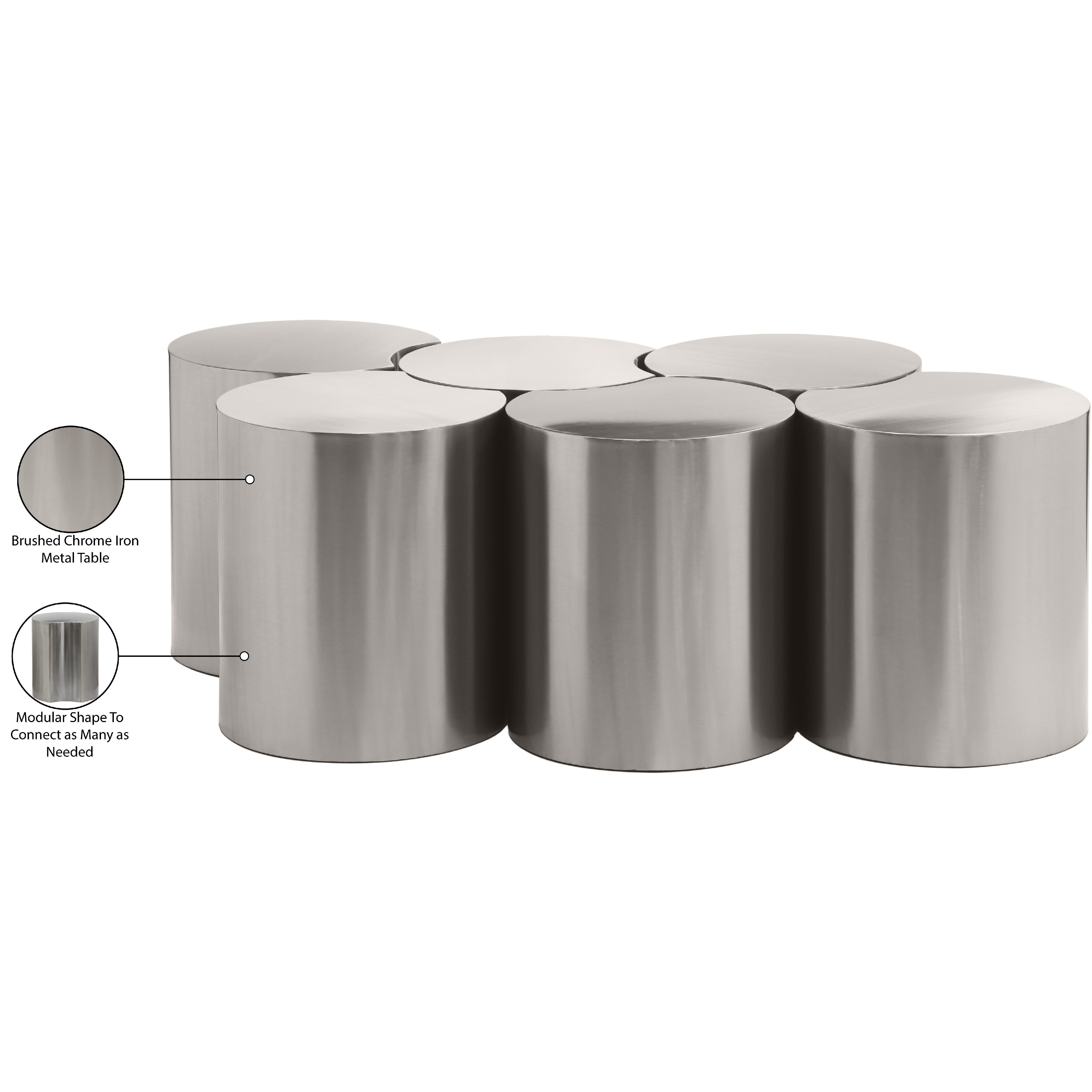 Meridian Dimple Silver Coffee Table