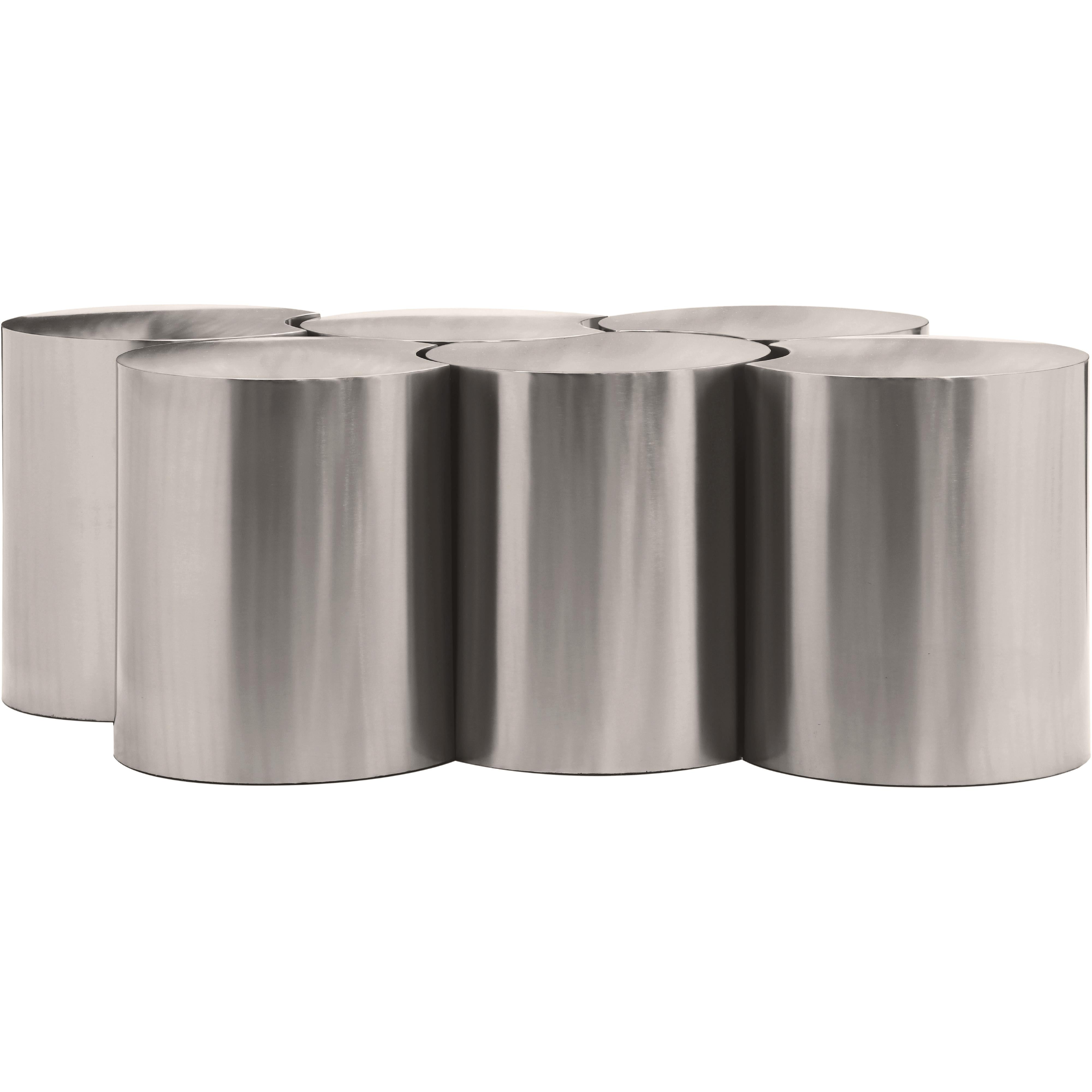Meridian Dimple Silver Coffee Table