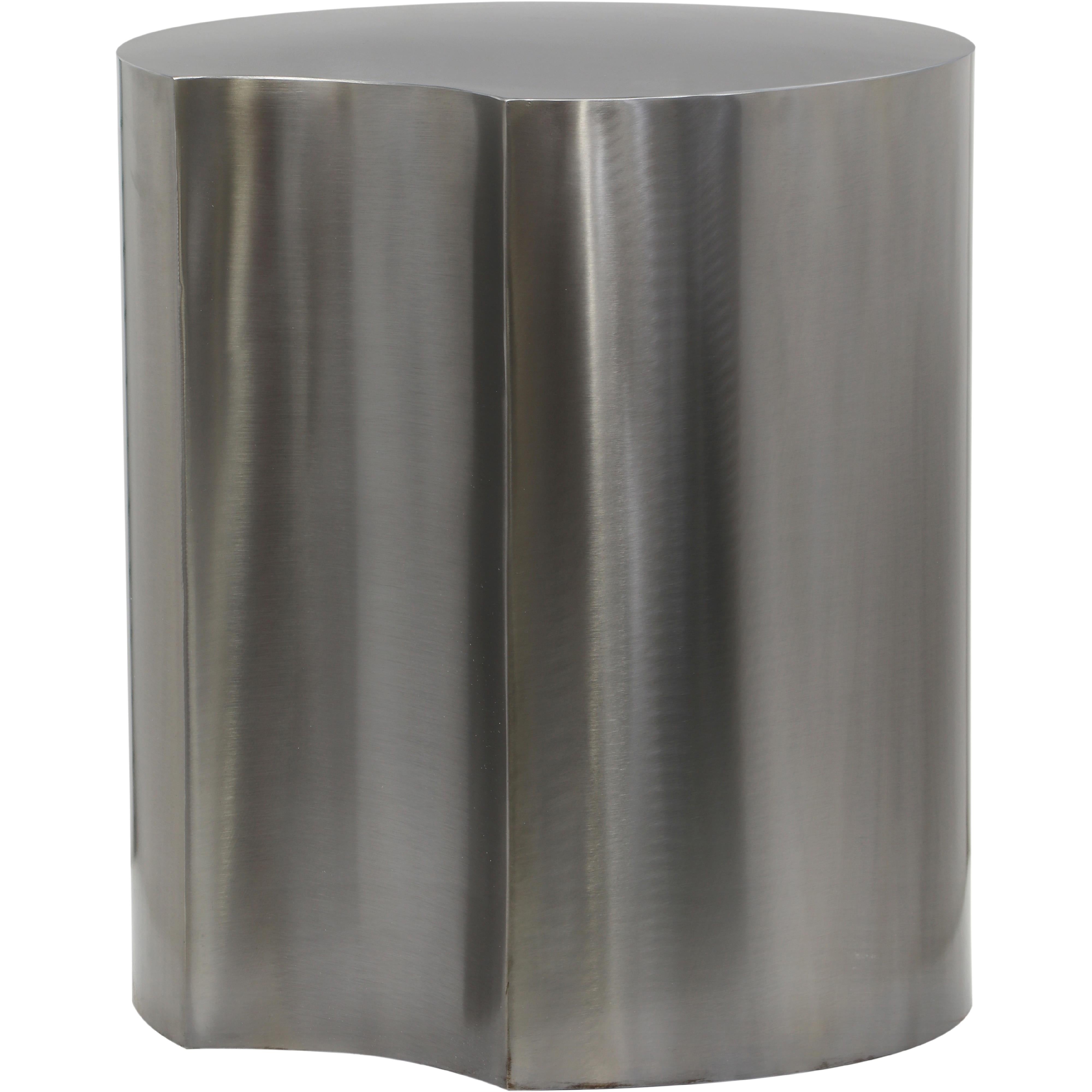 Meridian Dimple Silver End Table