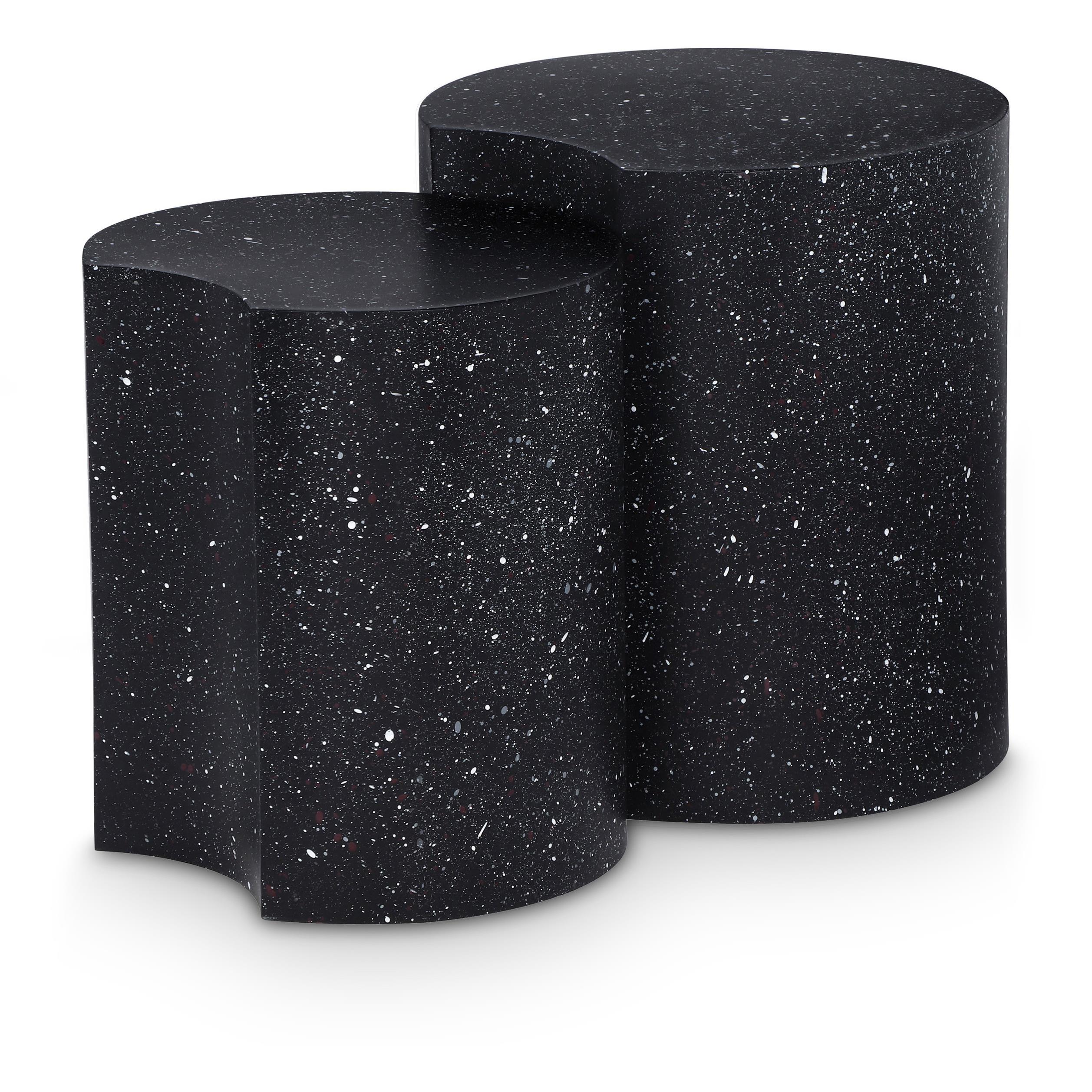 Meridian Dimple Black End Table