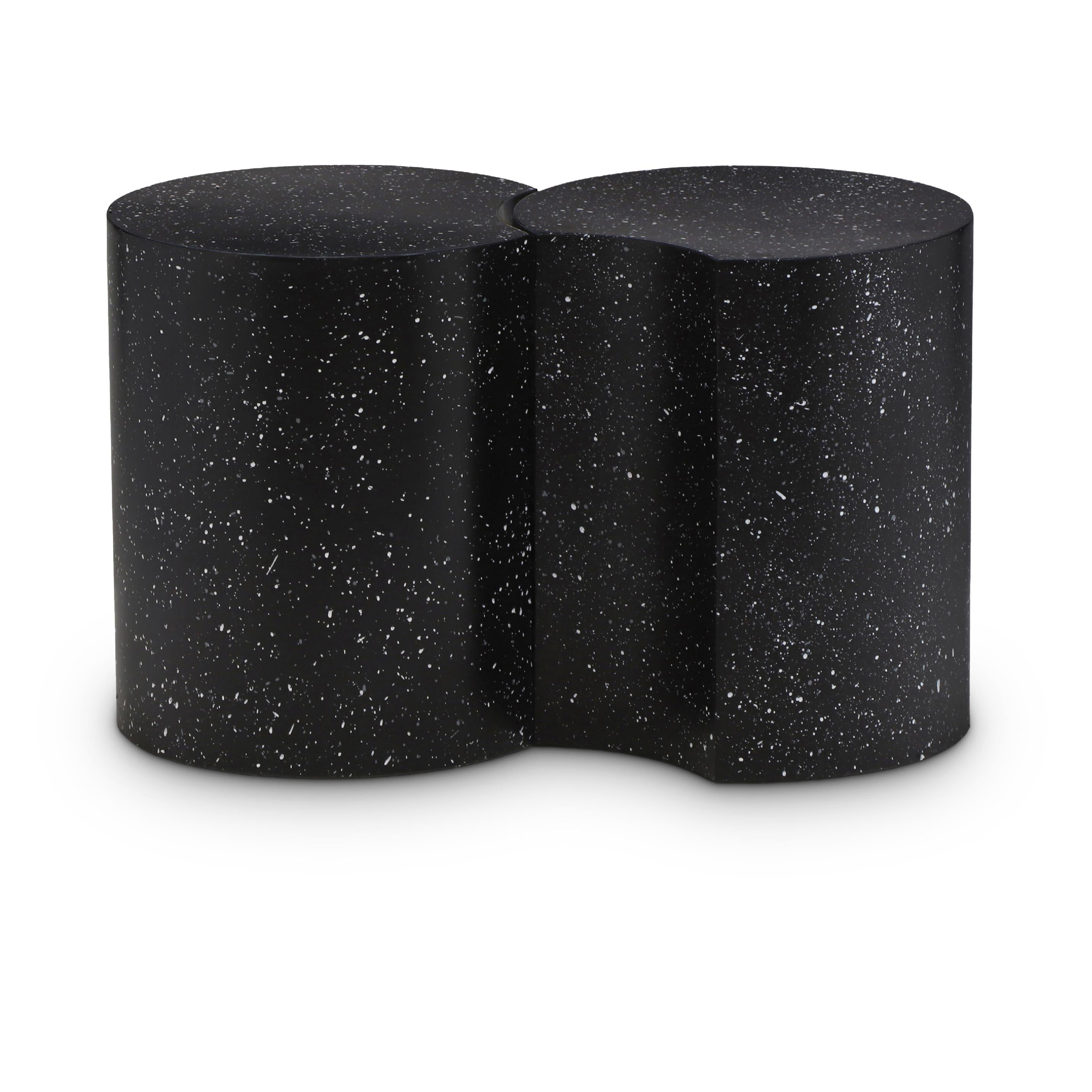 Meridian Dimple Black End Table