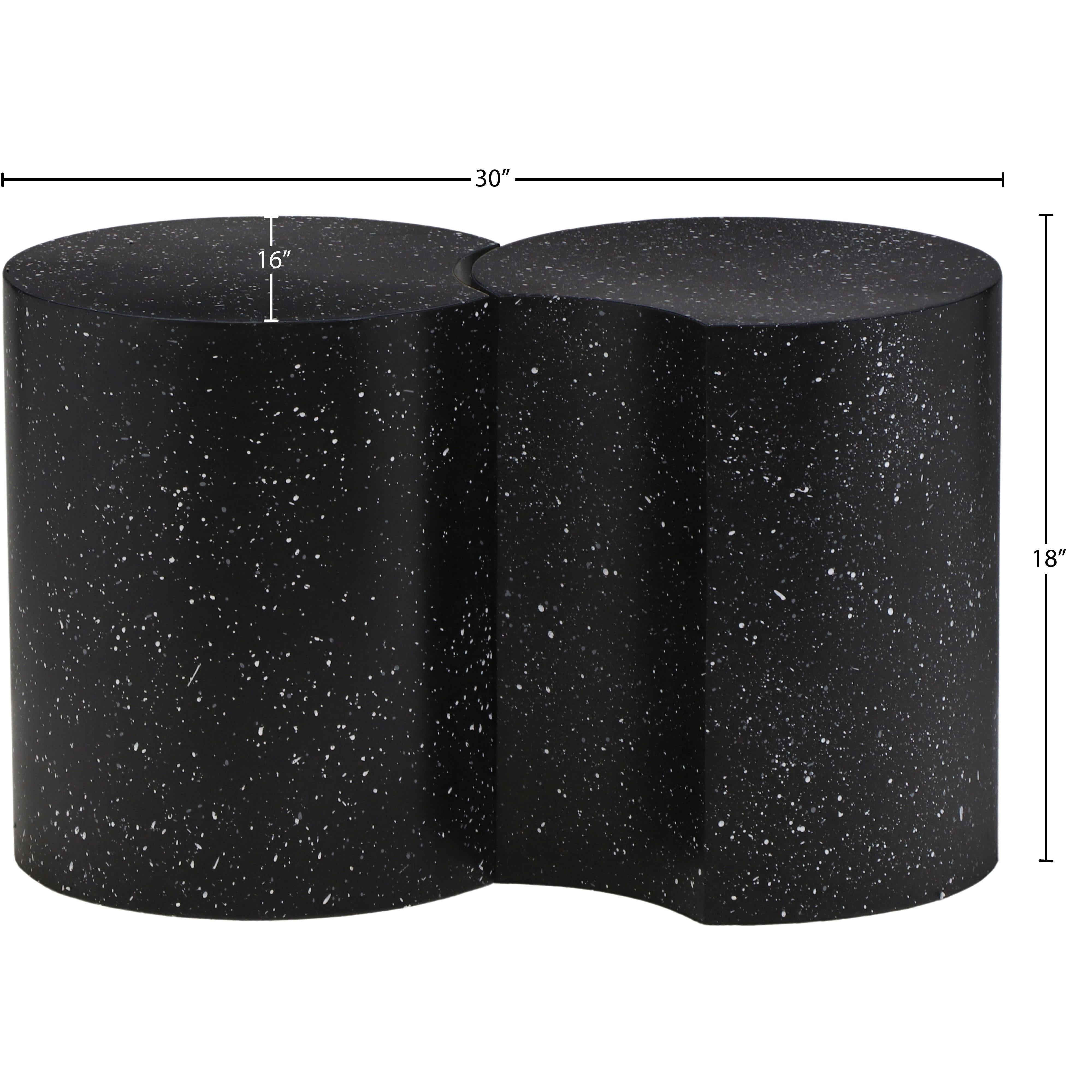 Meridian Dimple Black End Table