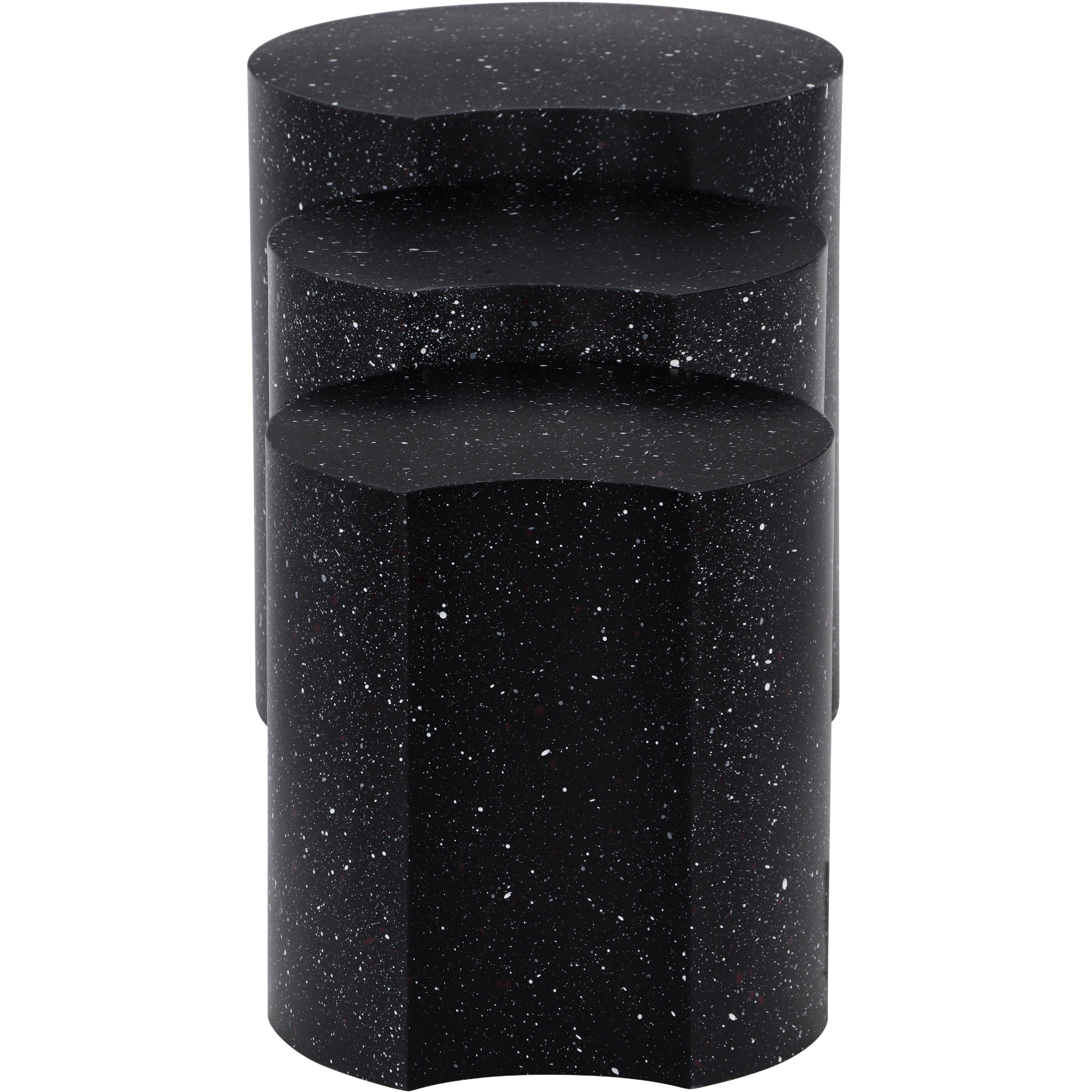 Meridian Dimple Black End Table
