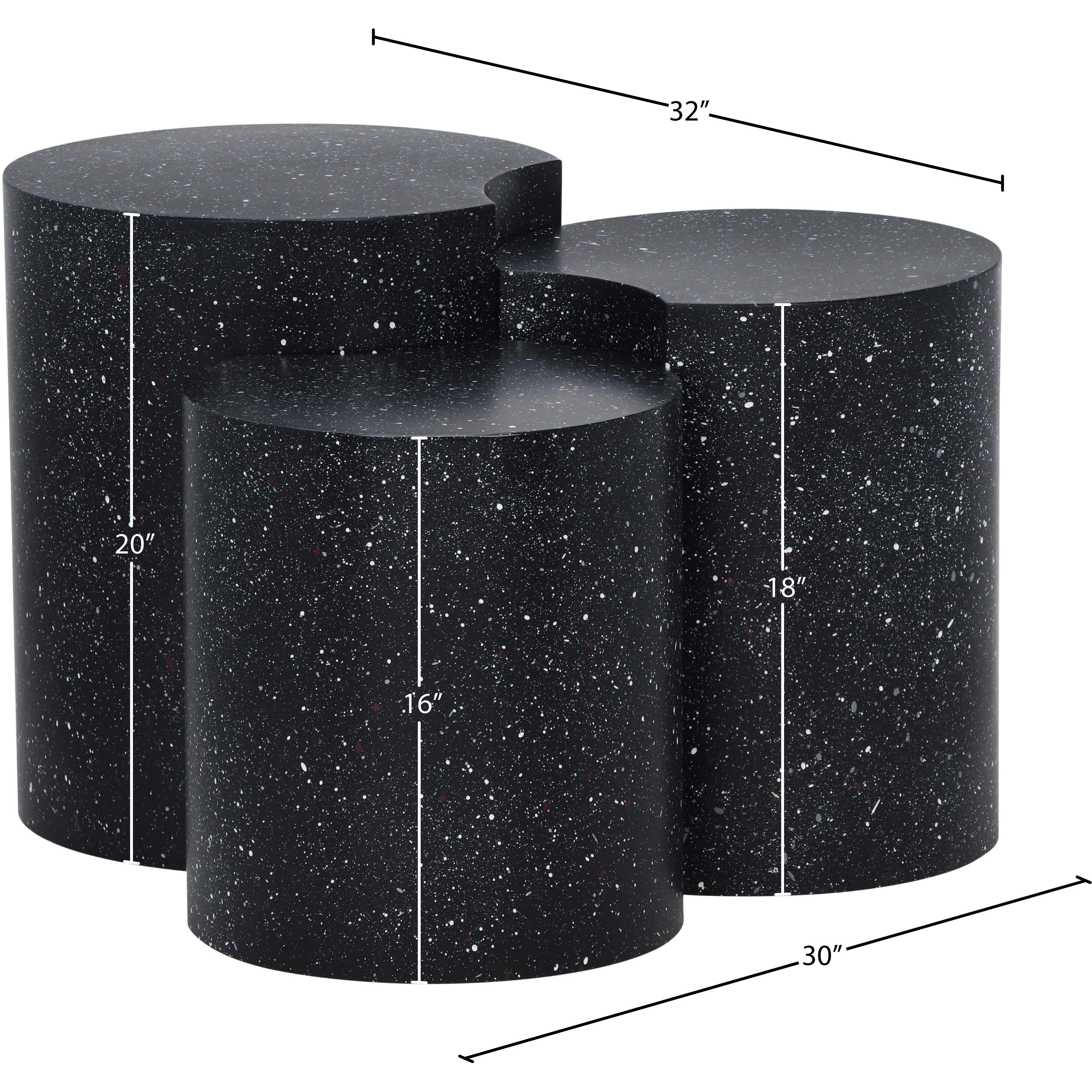 Meridian Dimple Black End Table
