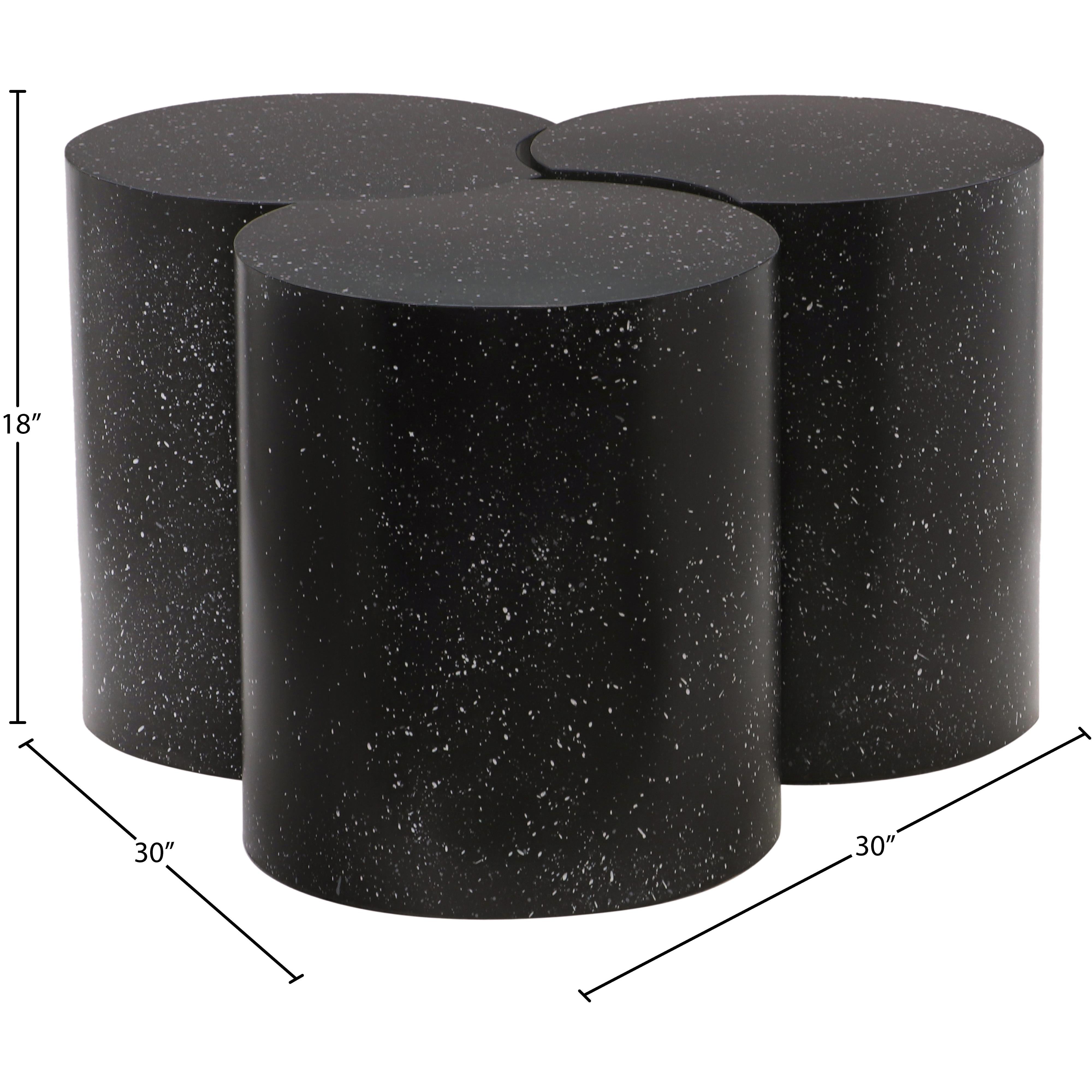 Meridian Dimple Black Coffee Table