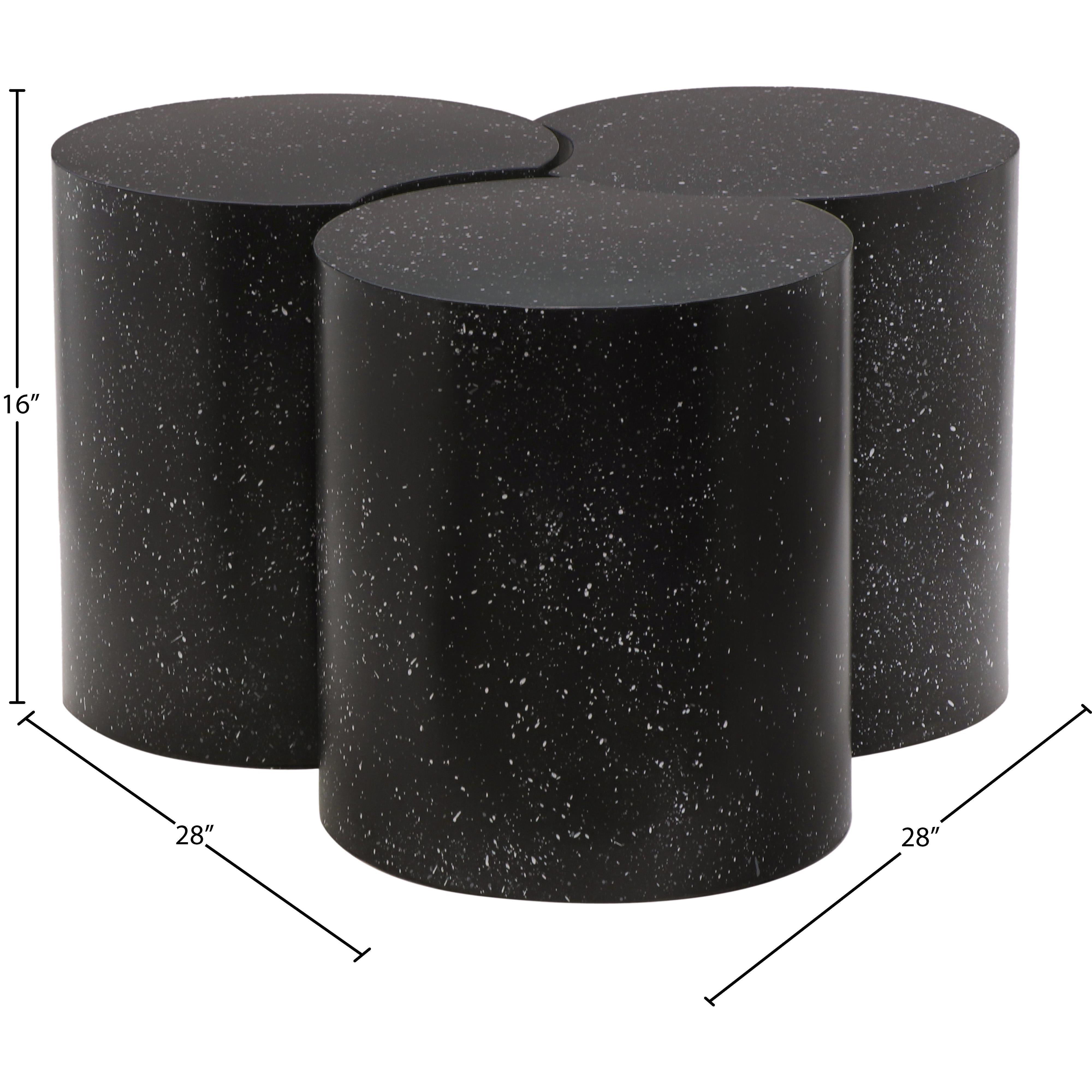 Meridian Dimple Black Coffee Table