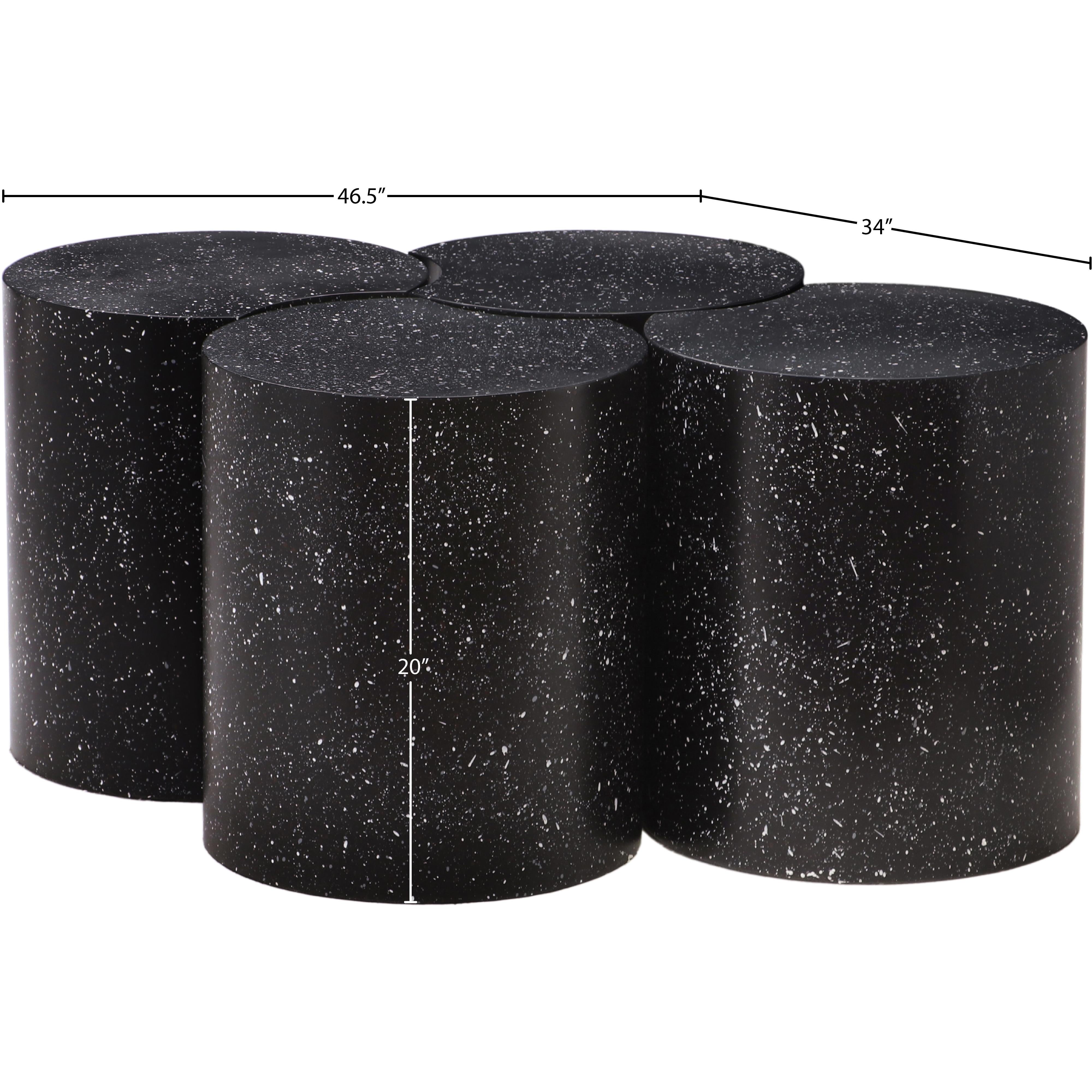 Meridian Dimple Black Coffee Table
