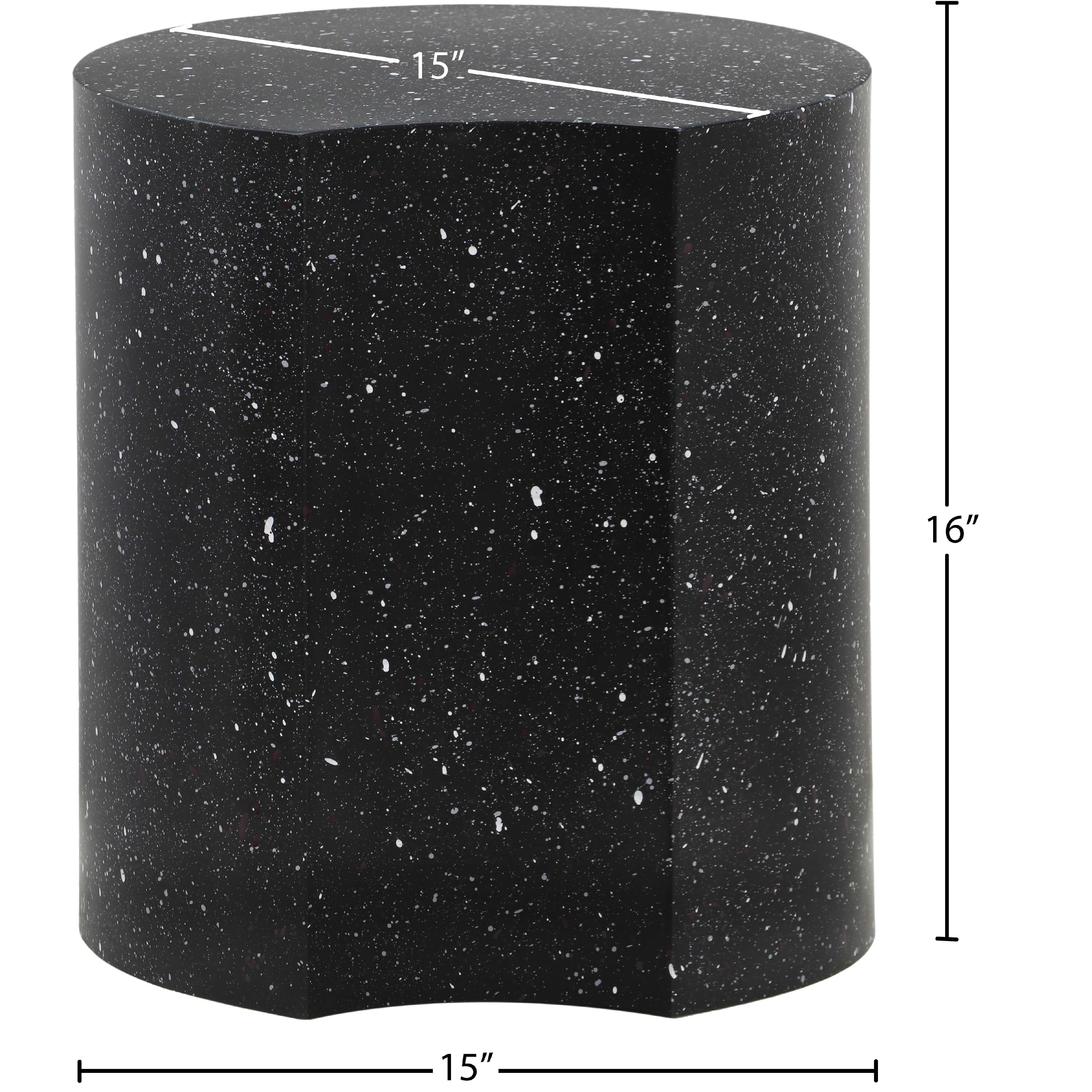Meridian Dimple Black End Table