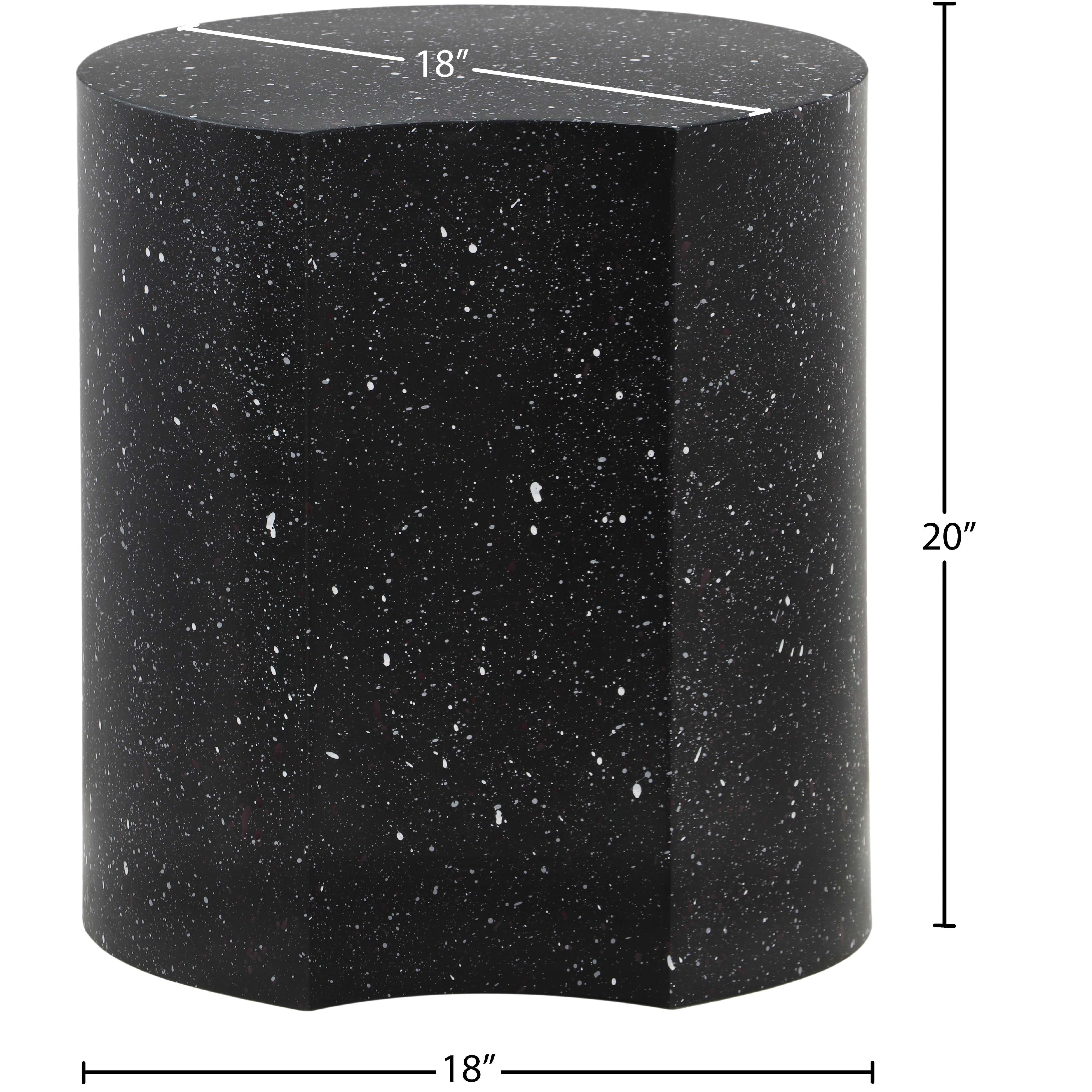 Meridian Dimple Black End Table