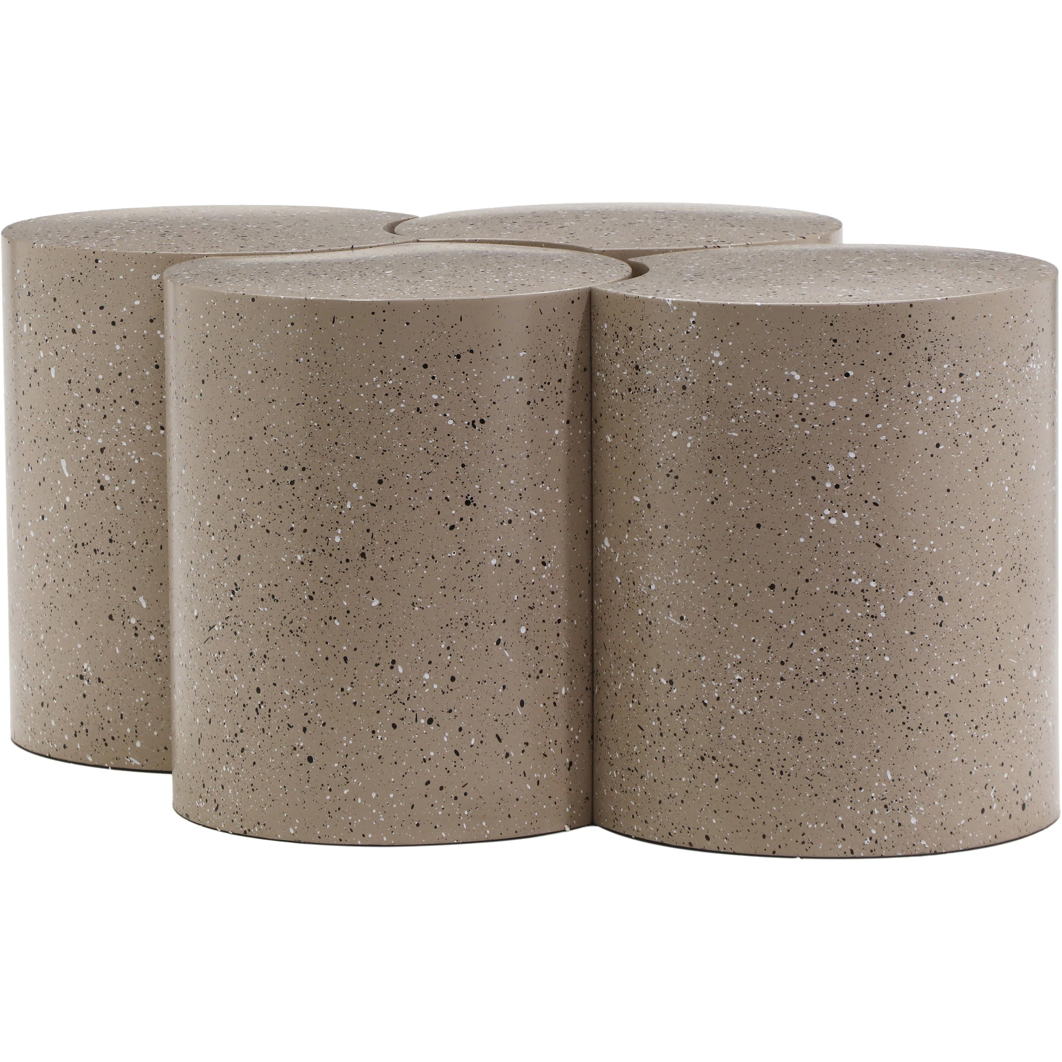 Meridian Dimple Taupe Coffee Table