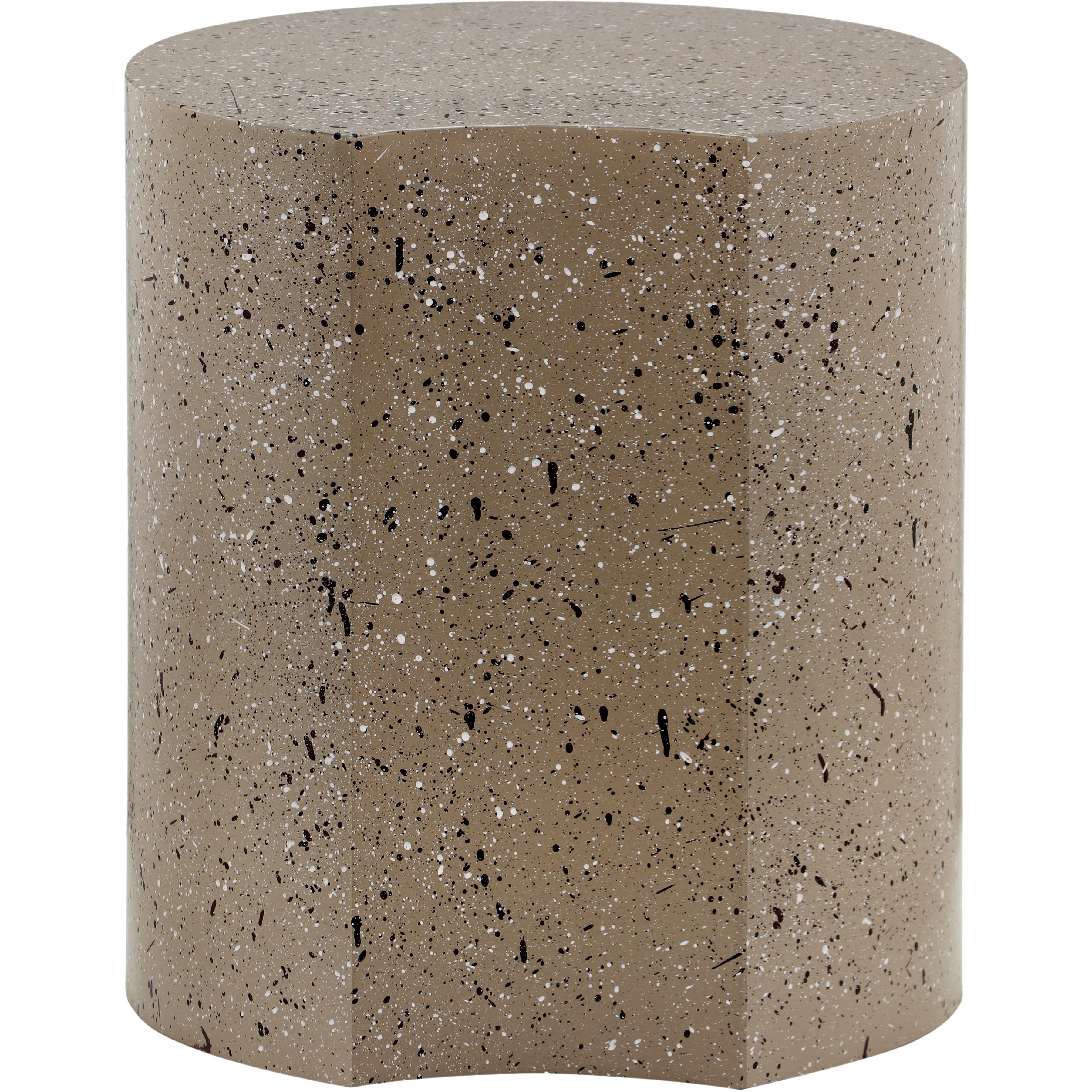 Meridian Dimple Taupe End Table
