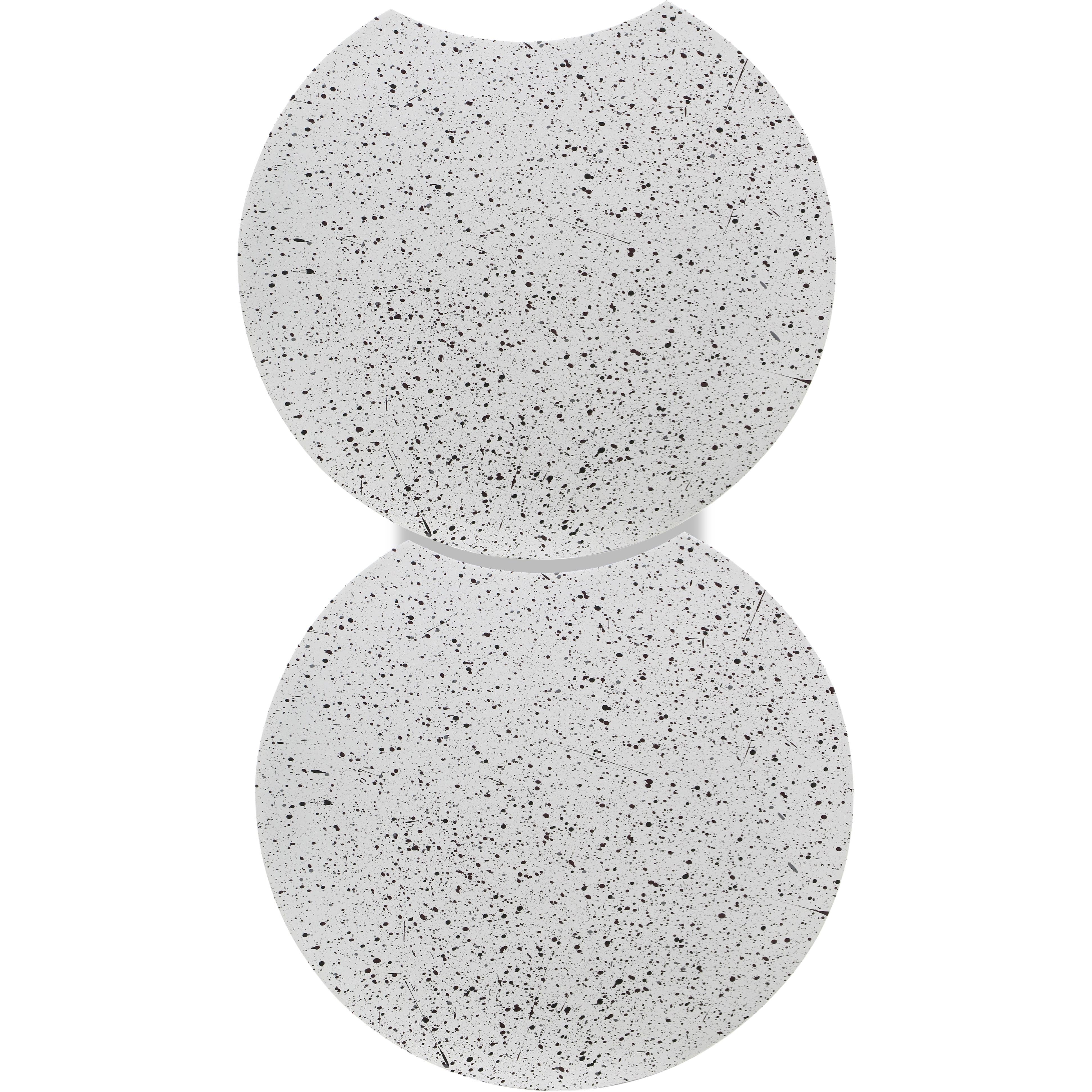 Meridian Dimple White End Table