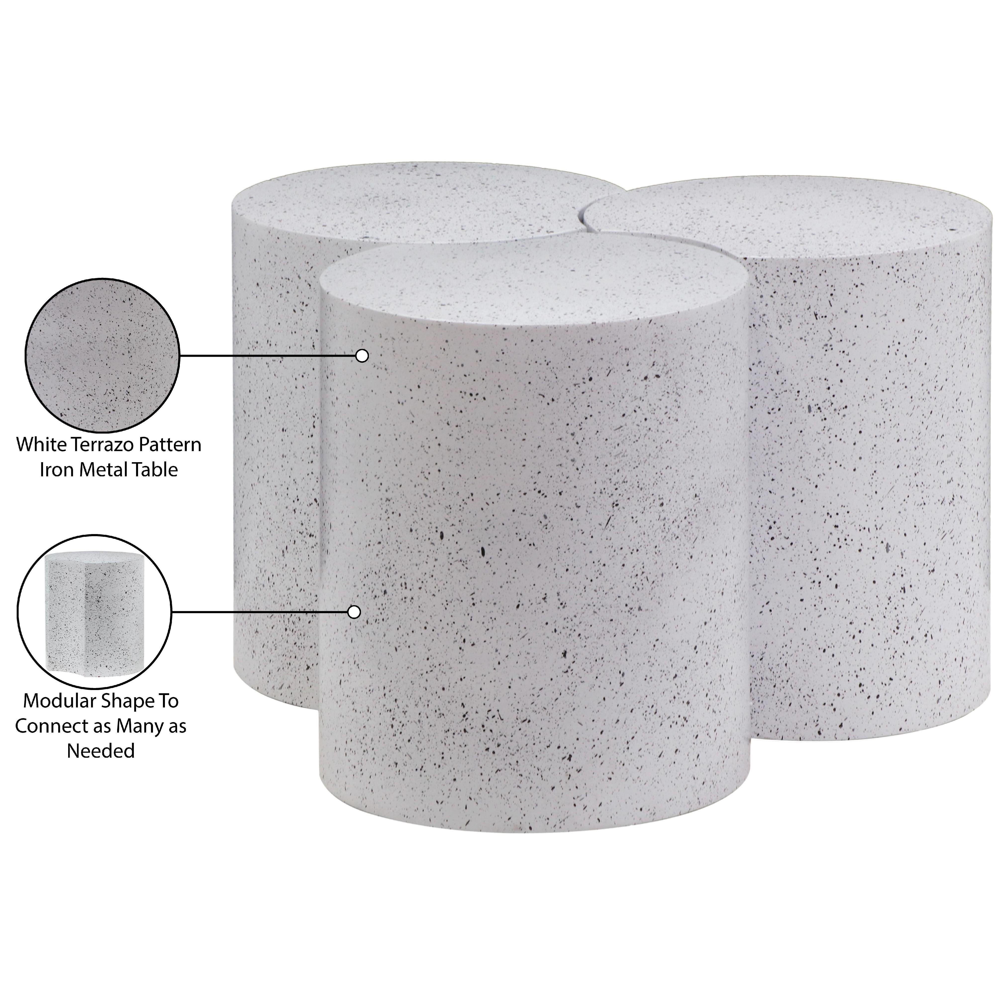 Meridian Dimple White Coffee Table