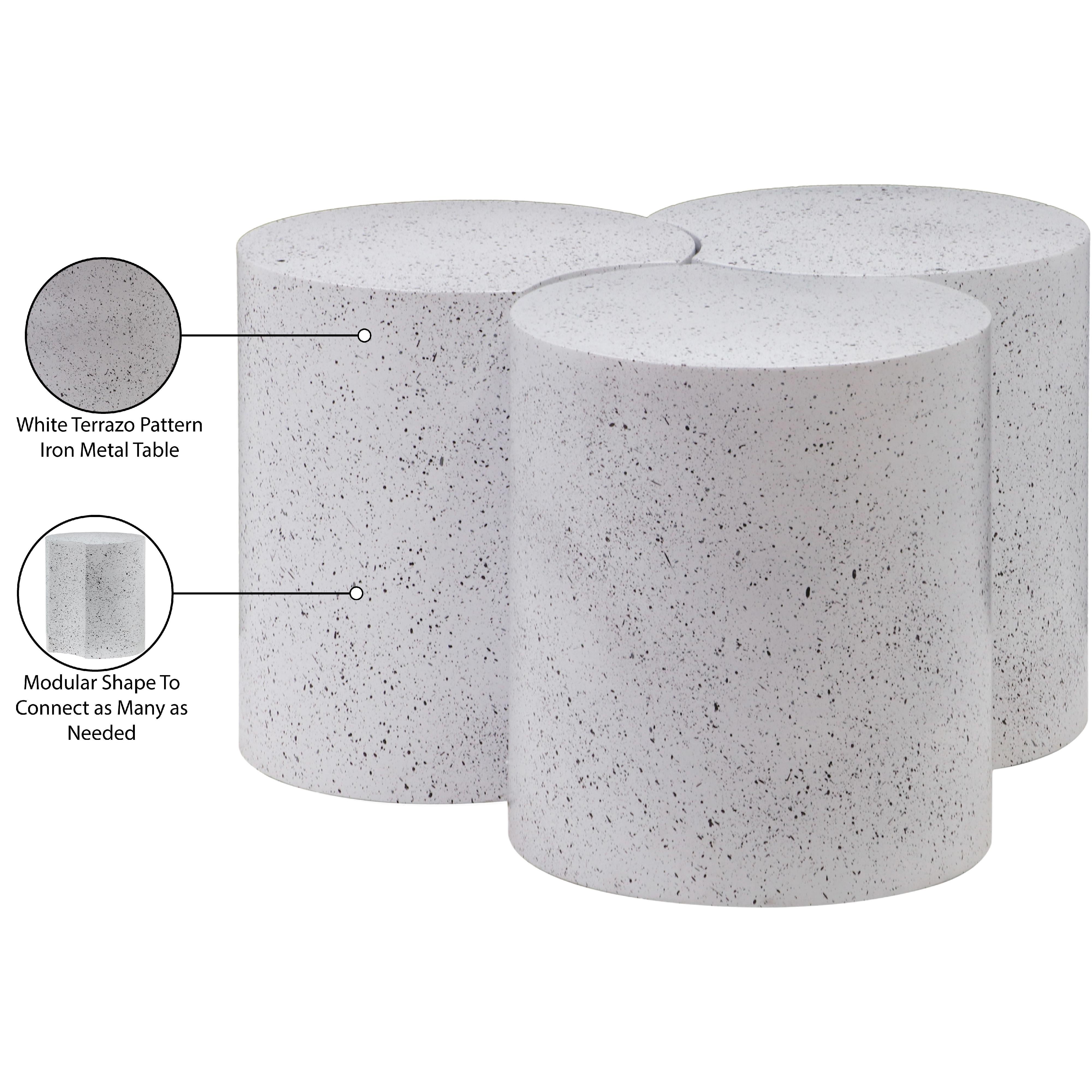 Meridian Dimple White Coffee Table