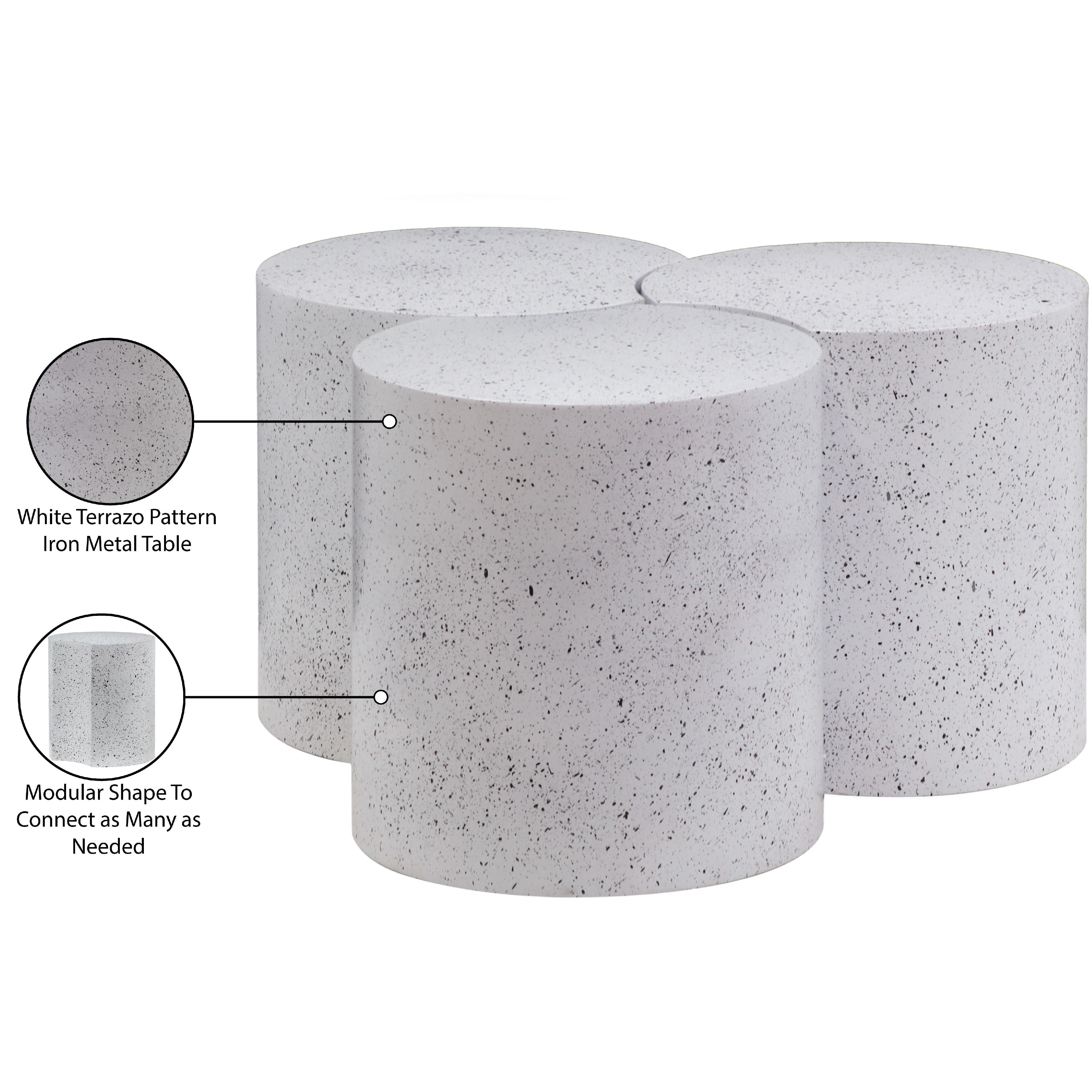 Meridian Dimple White Coffee Table