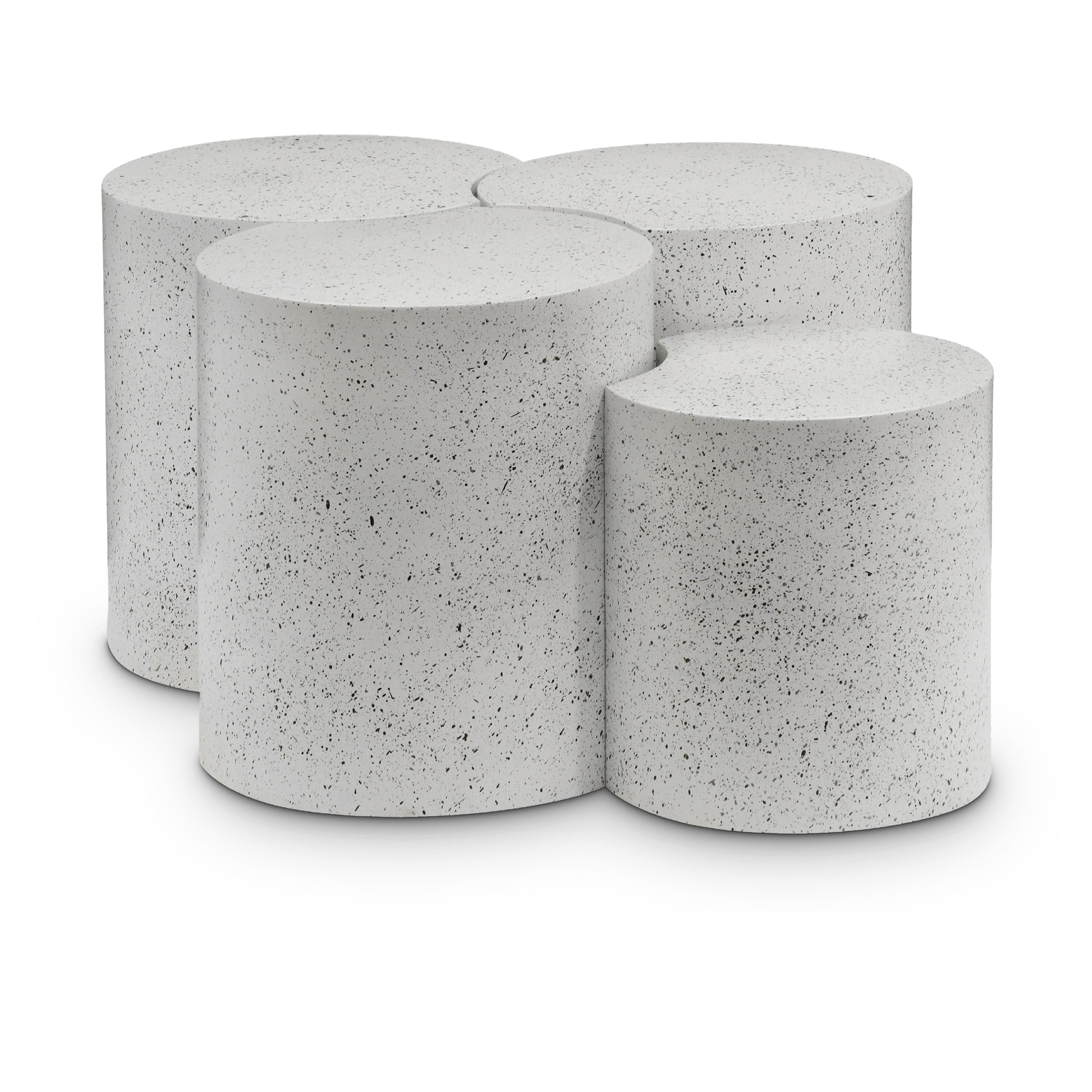 Meridian Dimple White Coffee Table