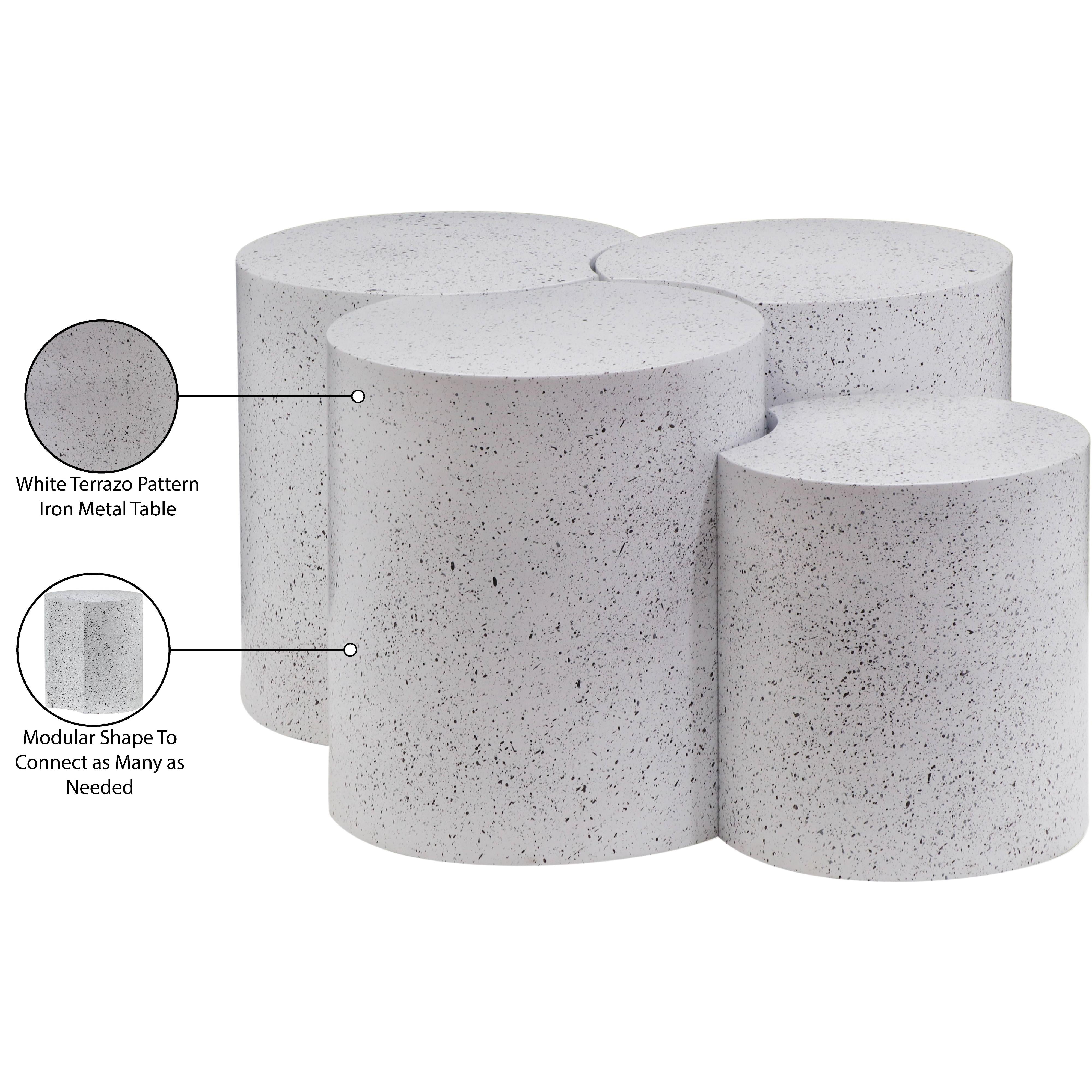 Meridian Dimple White Coffee Table
