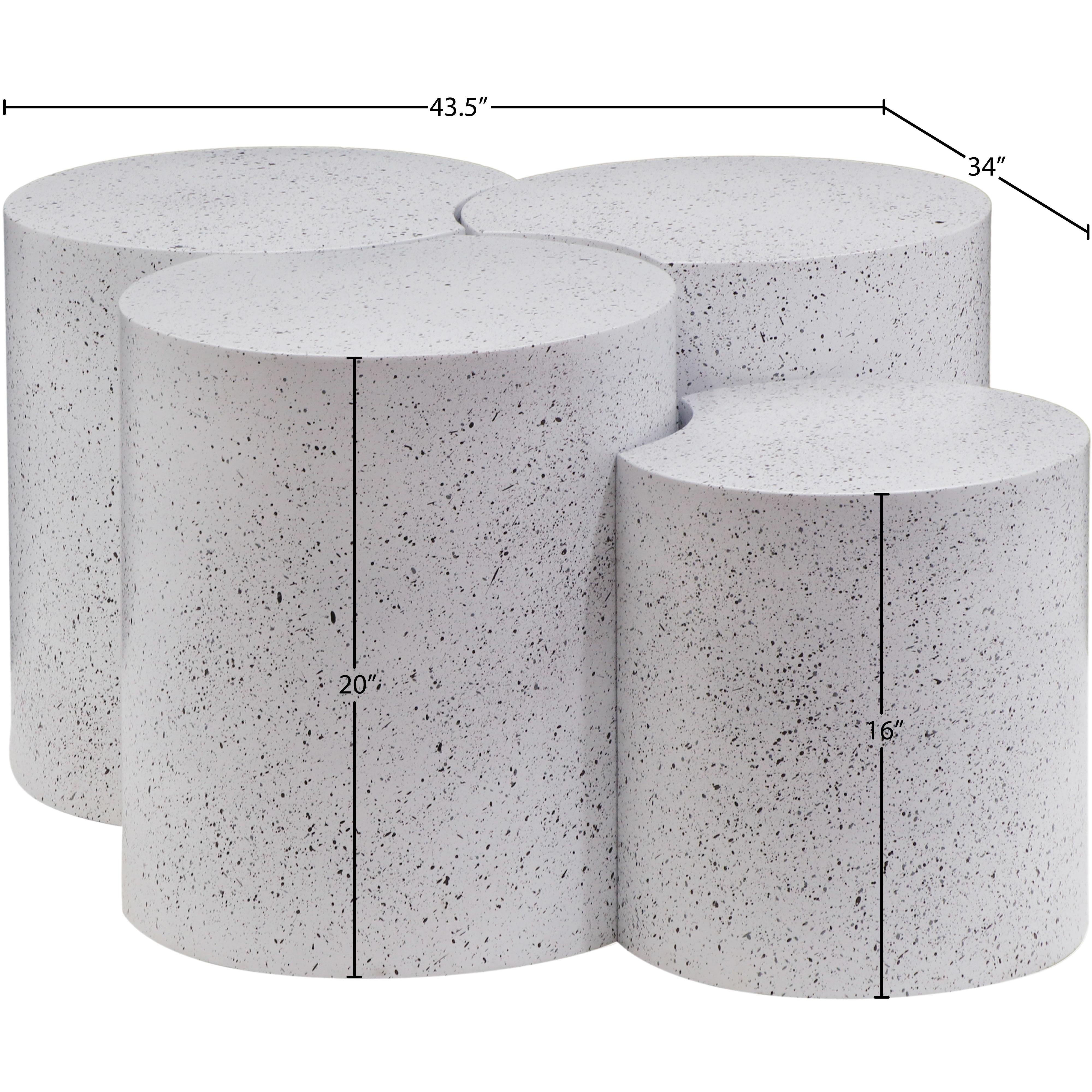Meridian Dimple White Coffee Table