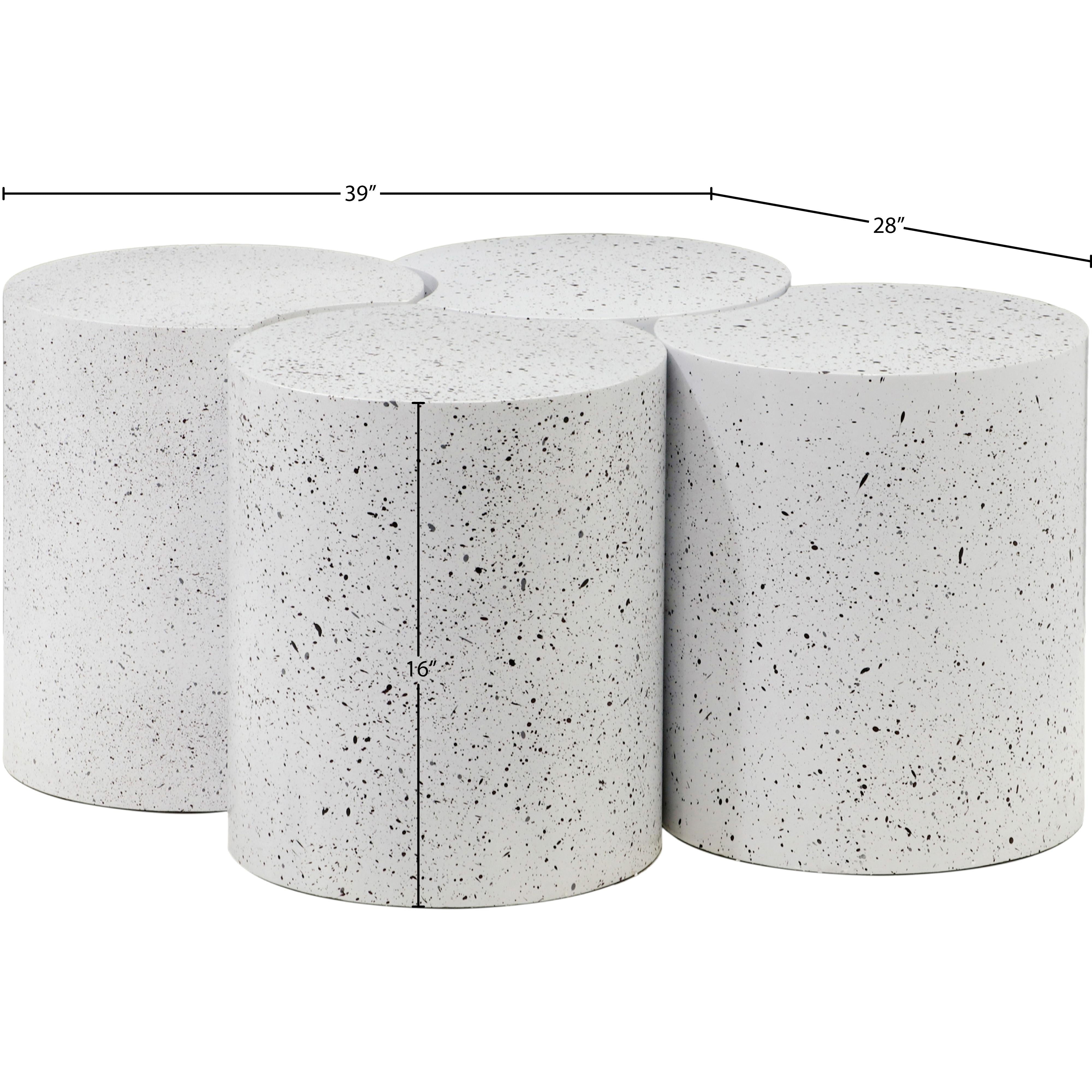Meridian Dimple White Coffee Table