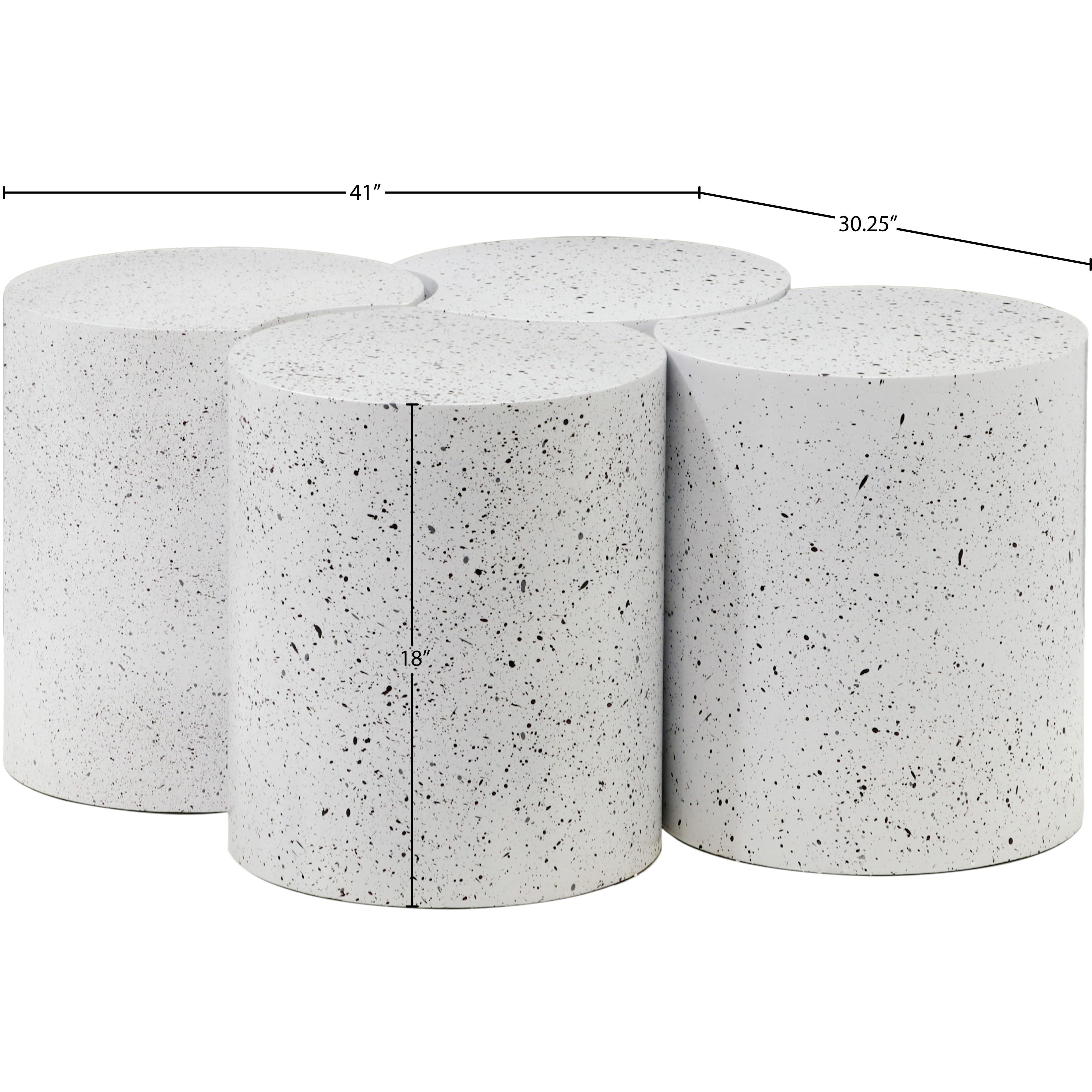 Meridian Dimple White Coffee Table