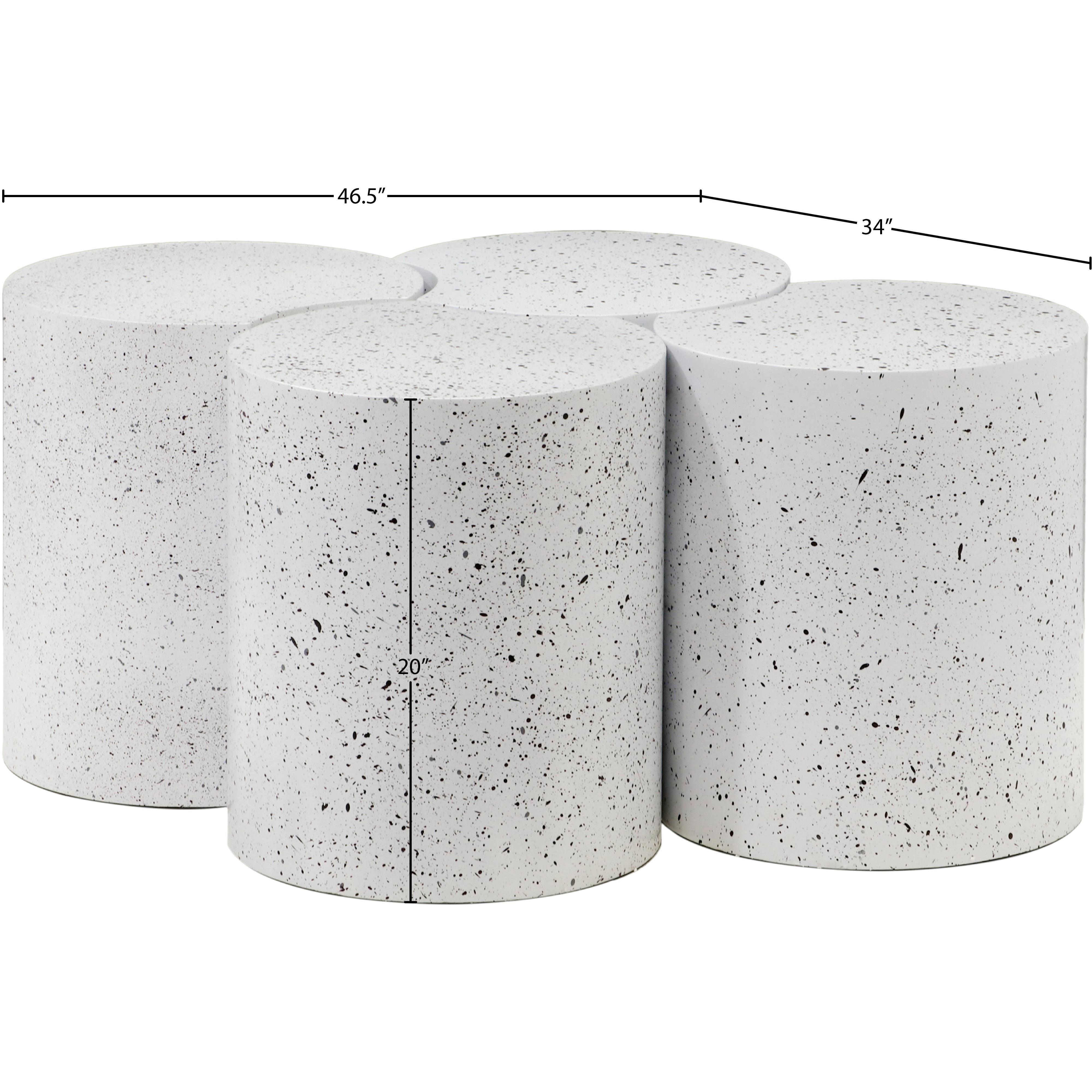 Meridian Dimple White Coffee Table