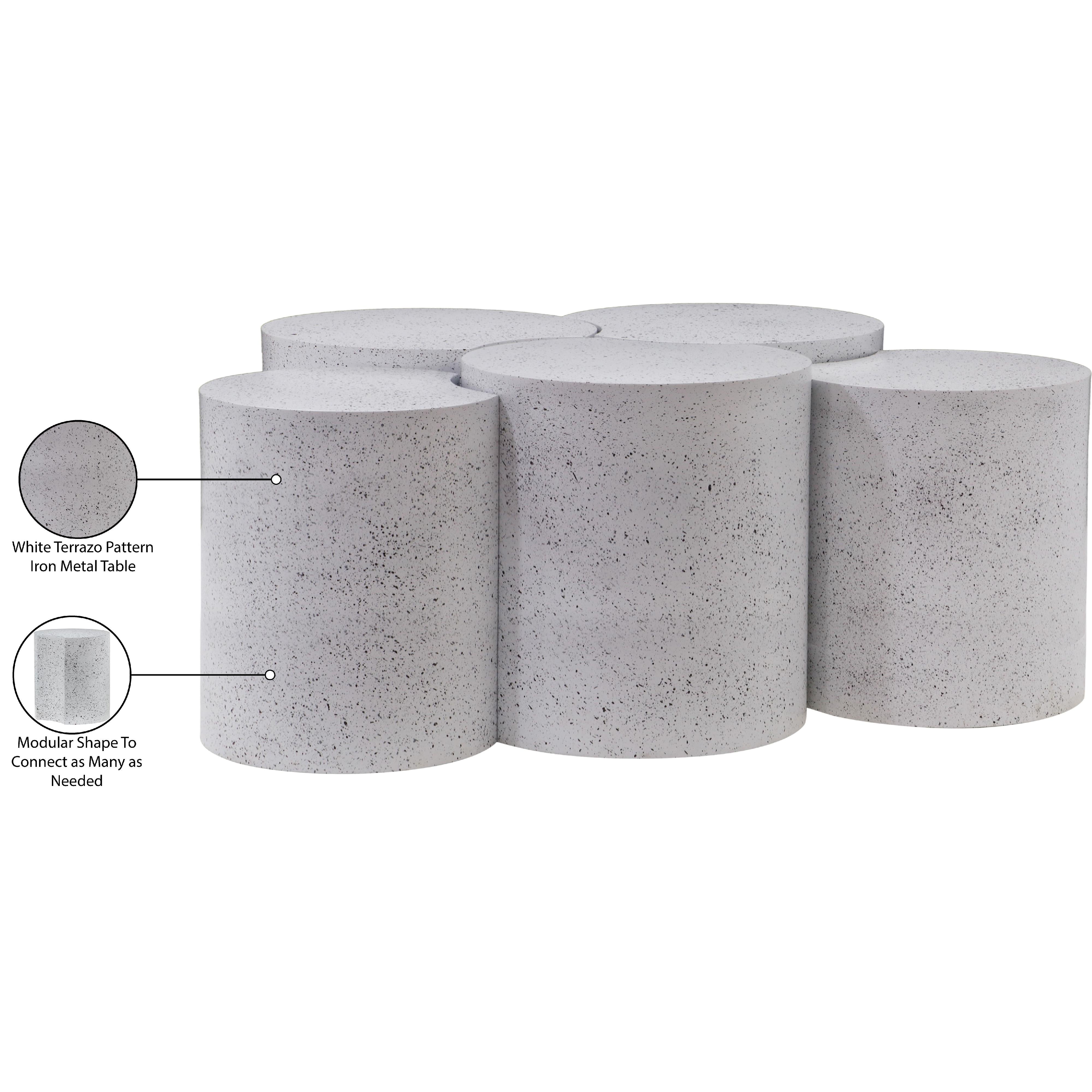 Meridian Dimple White Coffee Table