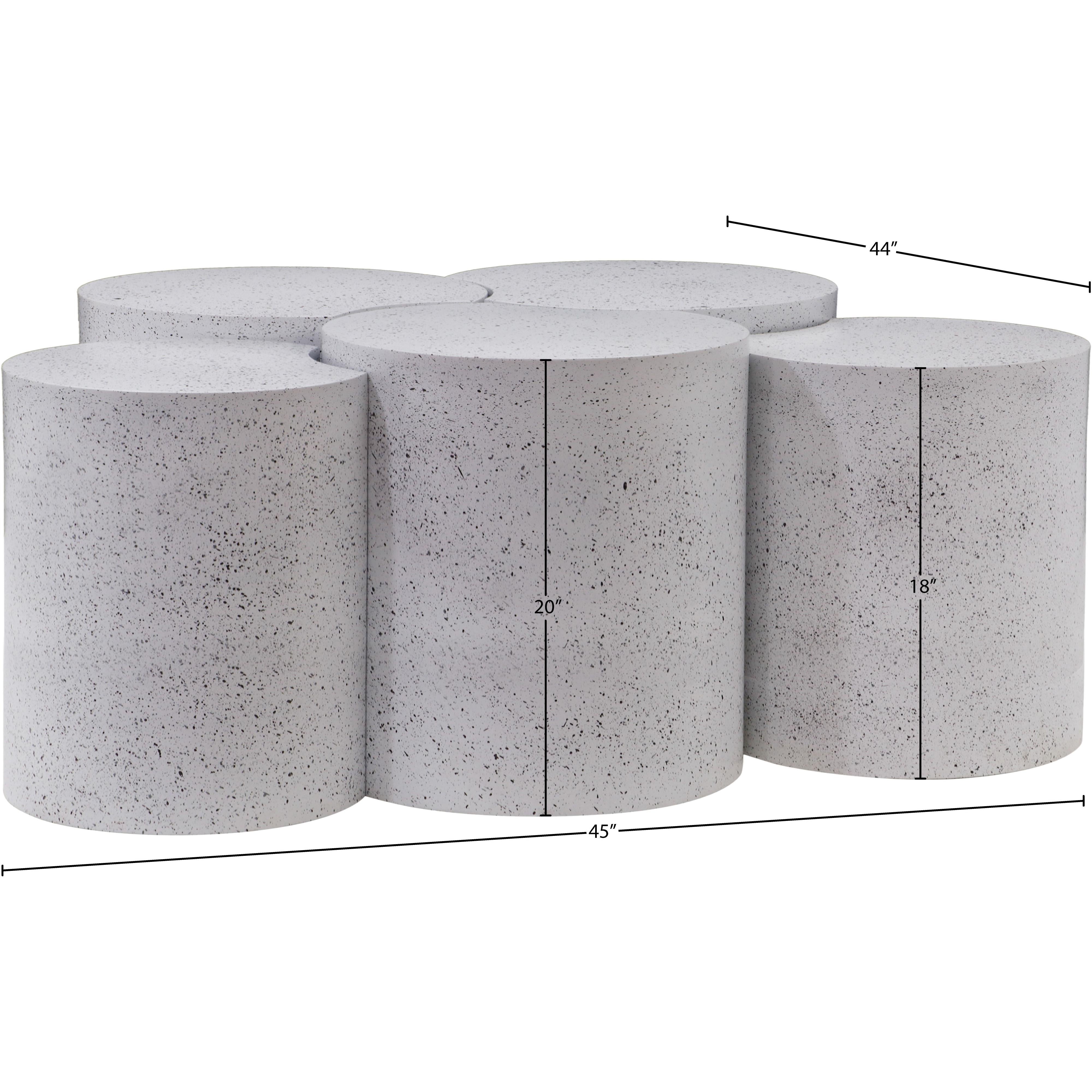 Meridian Dimple White Coffee Table