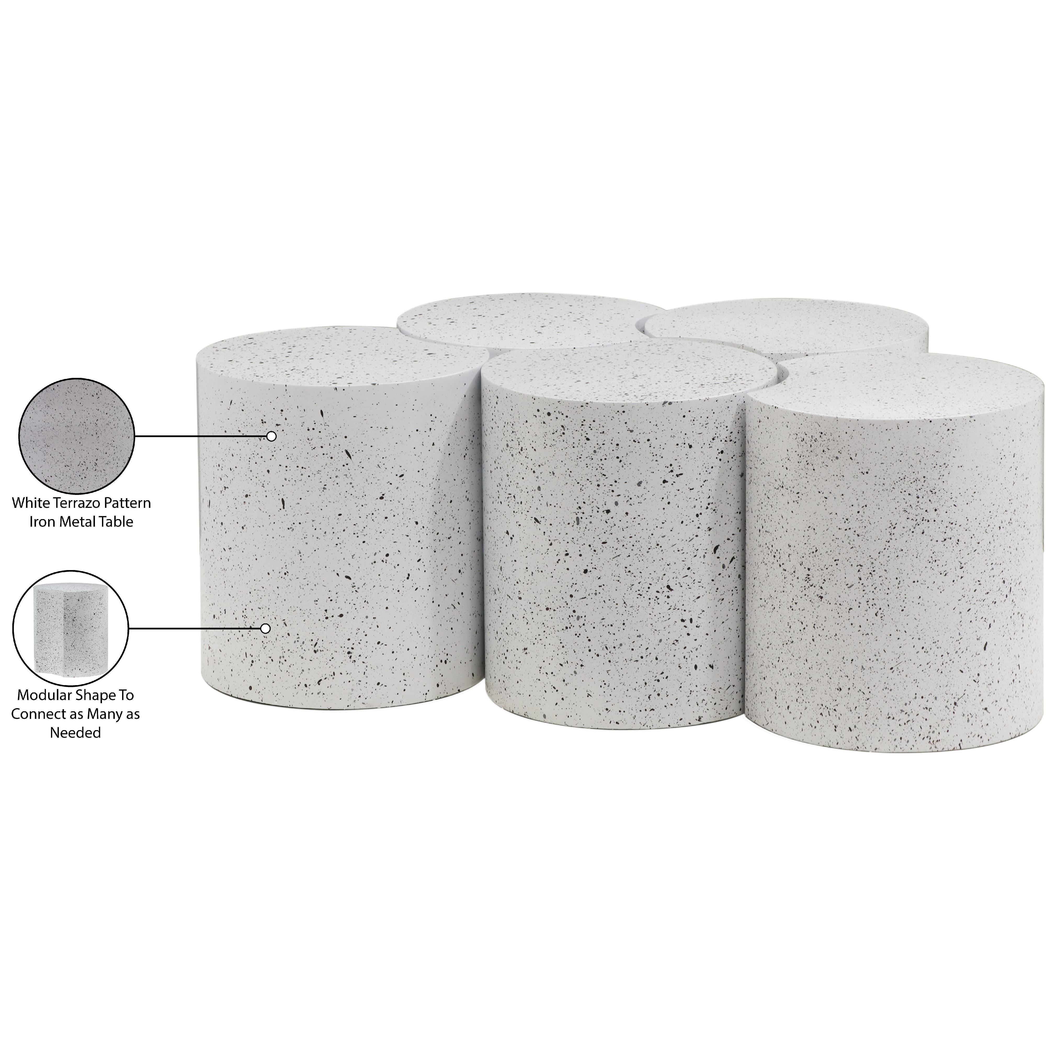 Meridian Dimple White Coffee Table