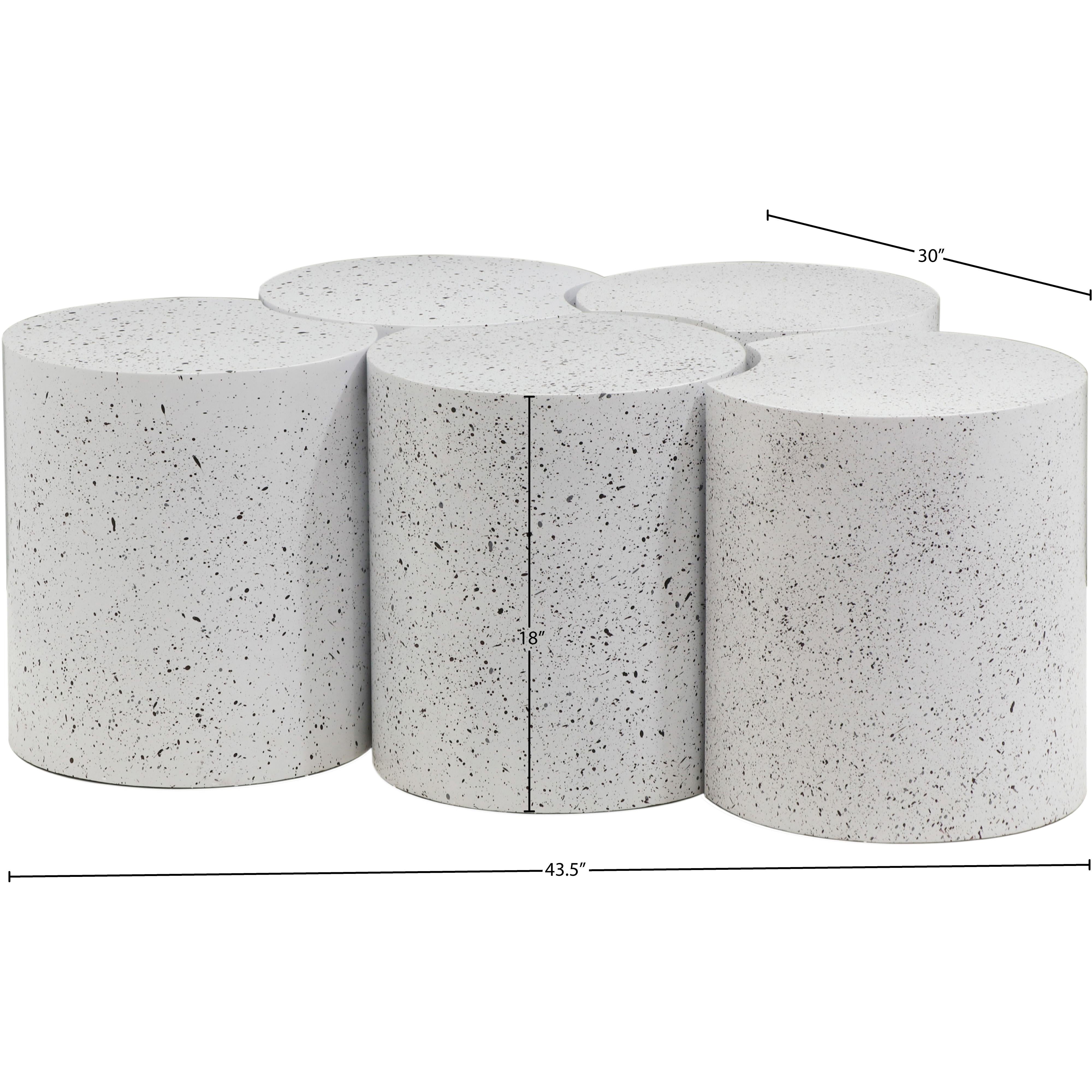 Meridian Dimple White Coffee Table