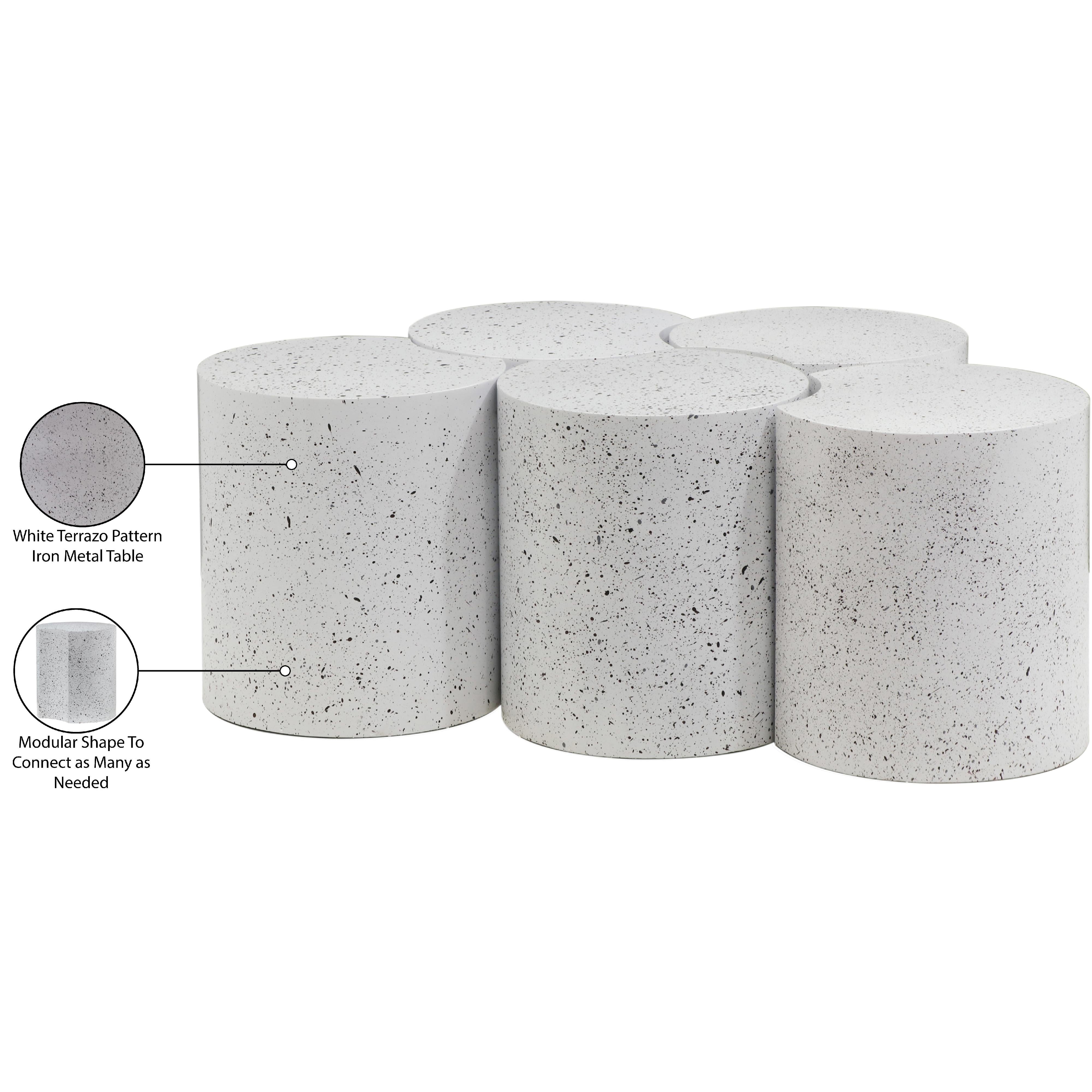 Meridian Dimple White Coffee Table