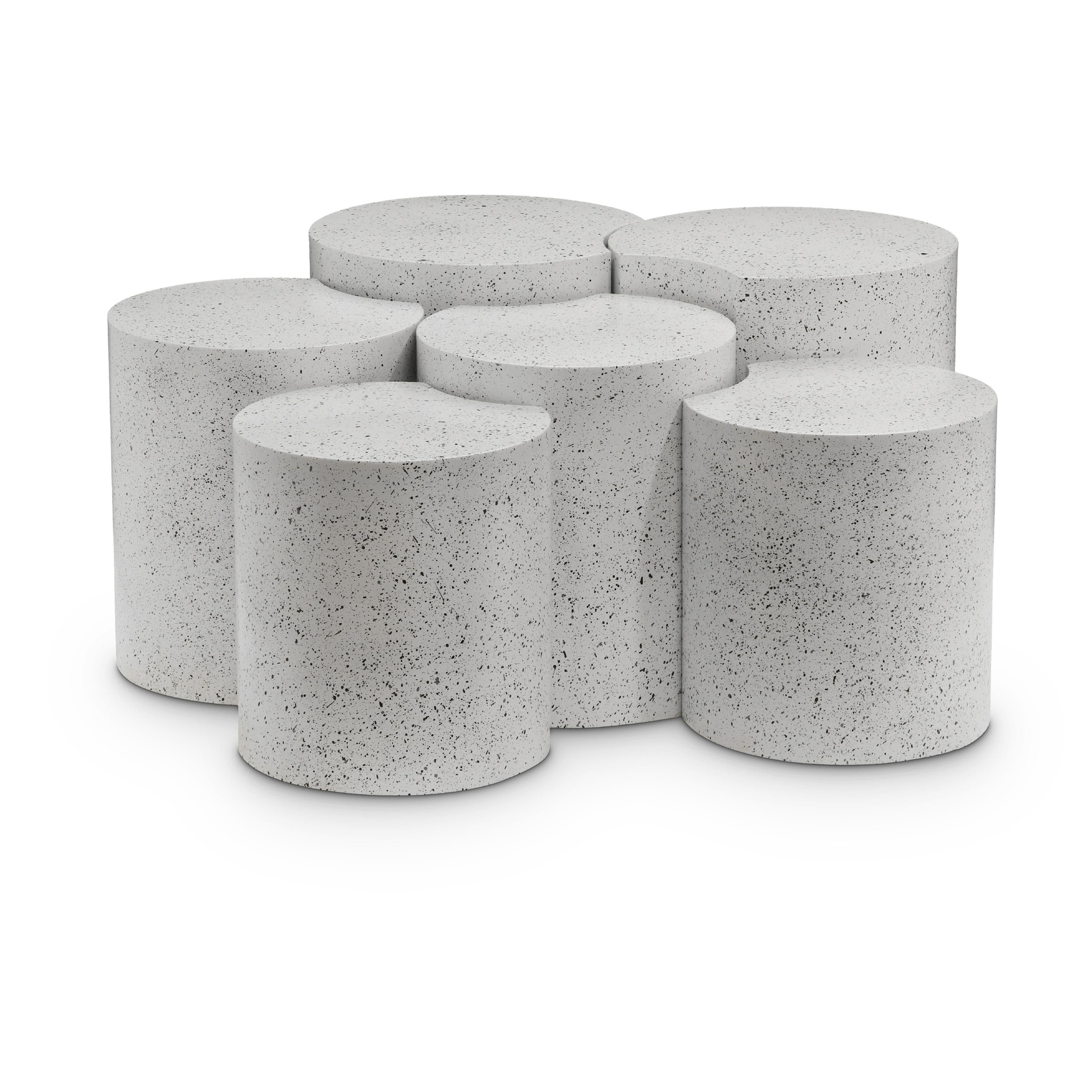 Meridian Dimple White Coffee Table