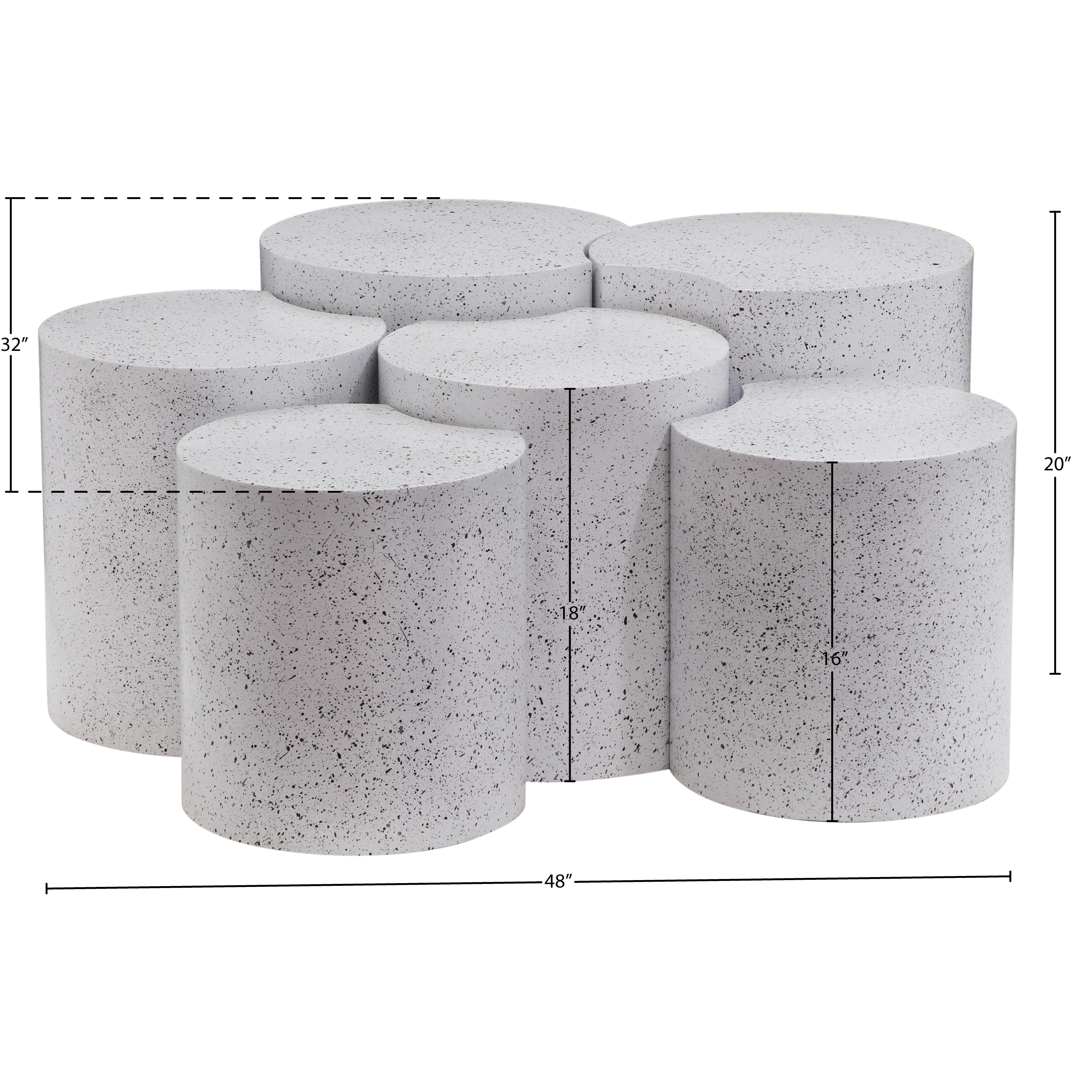 Meridian Dimple White Coffee Table