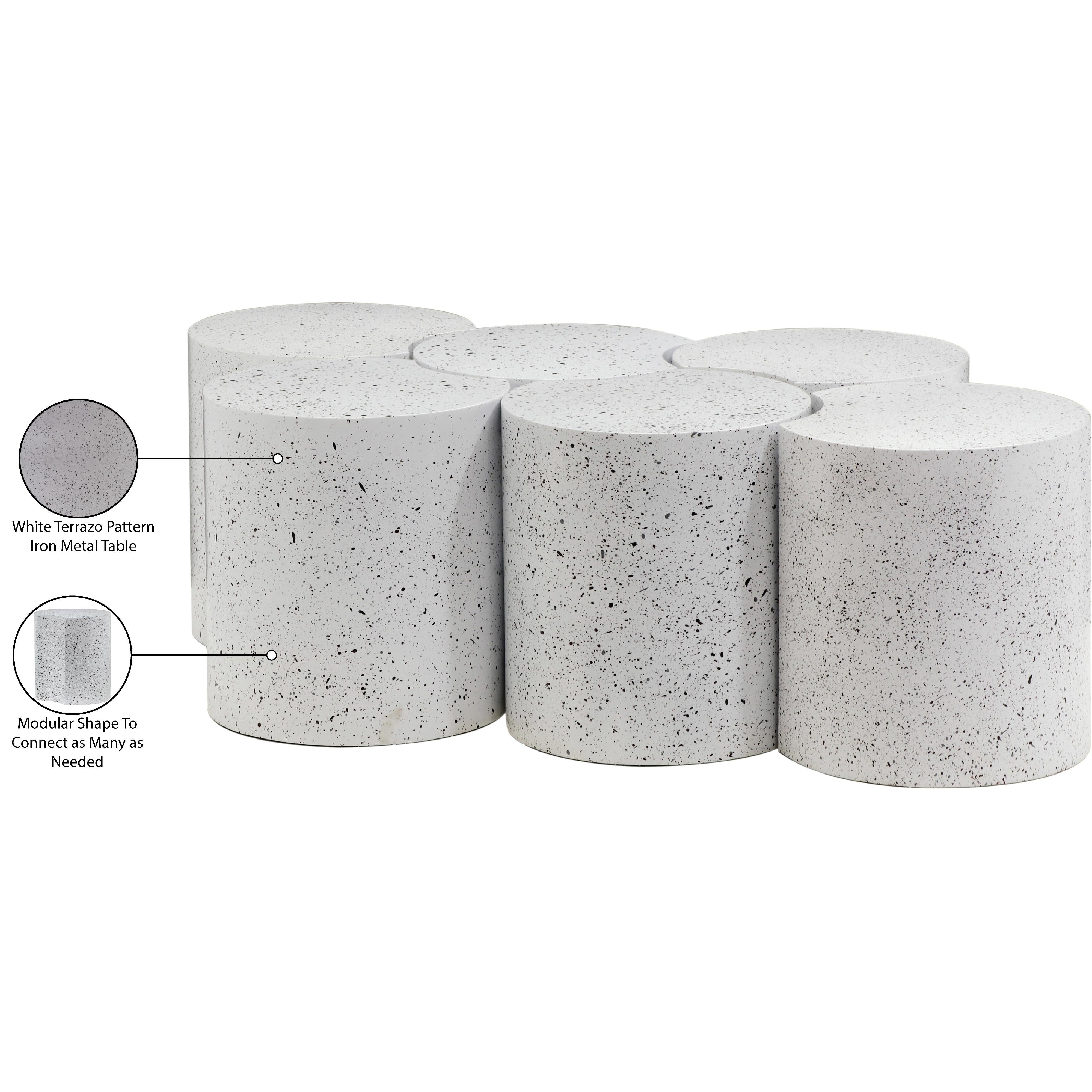 Meridian Dimple White Coffee Table