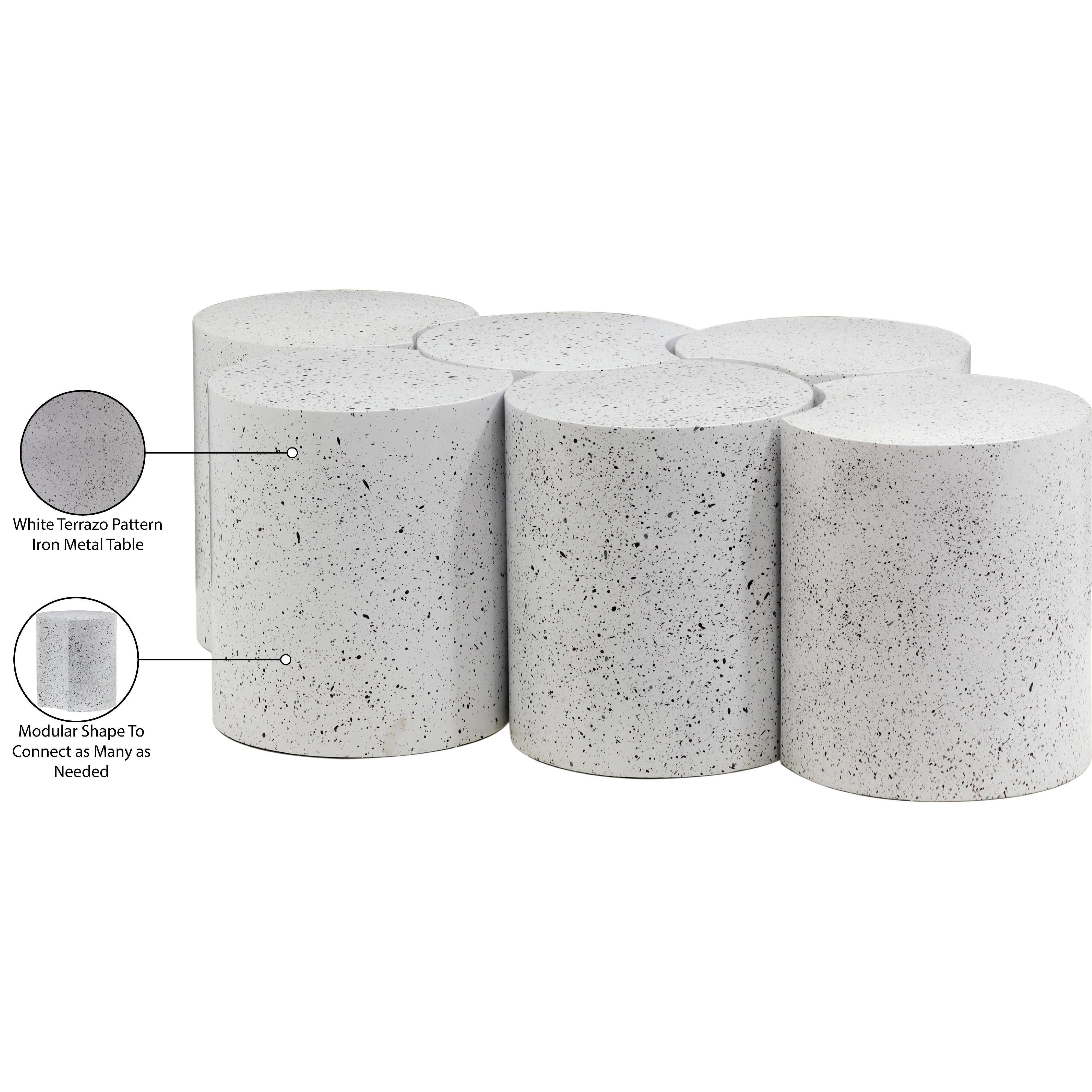Meridian Dimple White Coffee Table