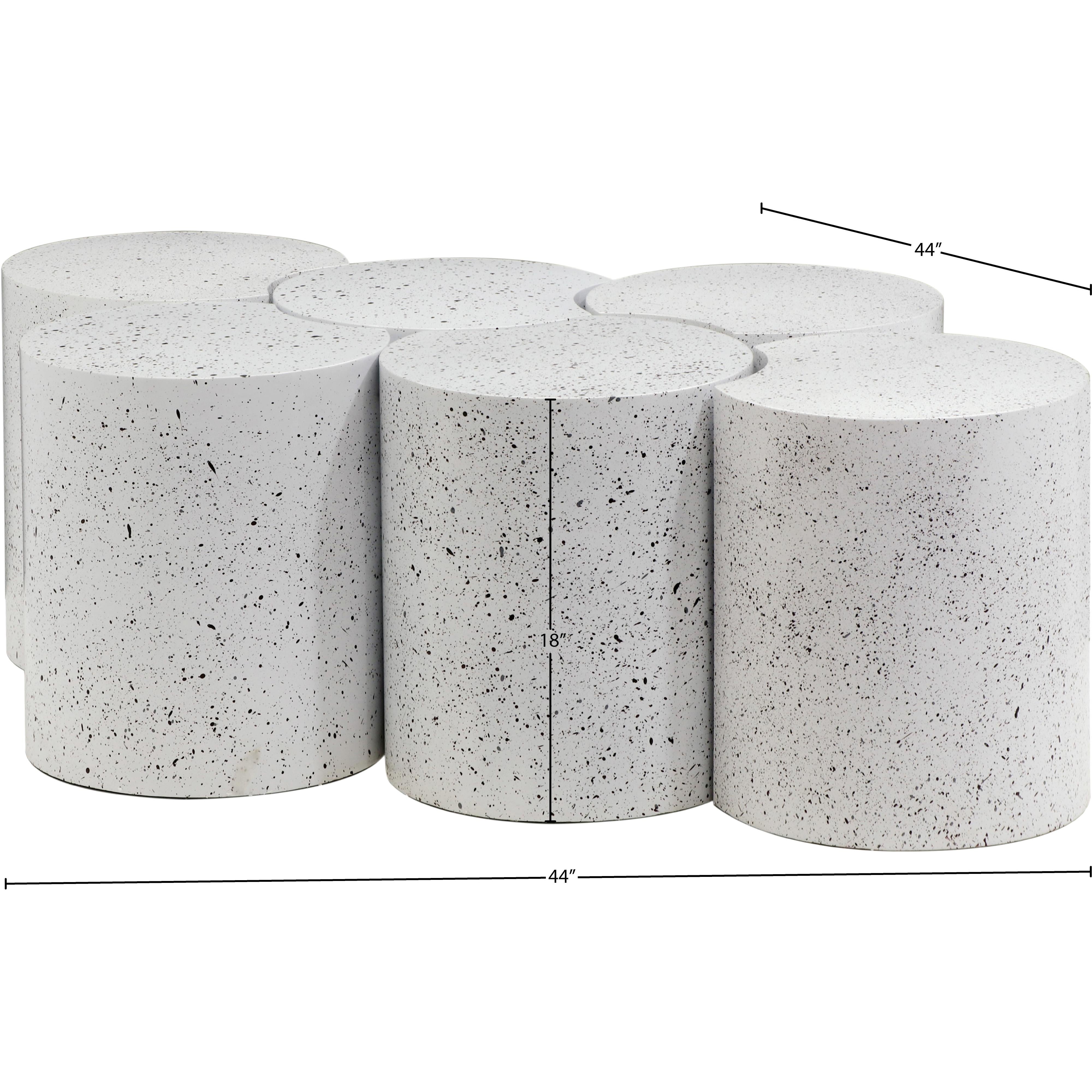 Meridian Dimple White Coffee Table