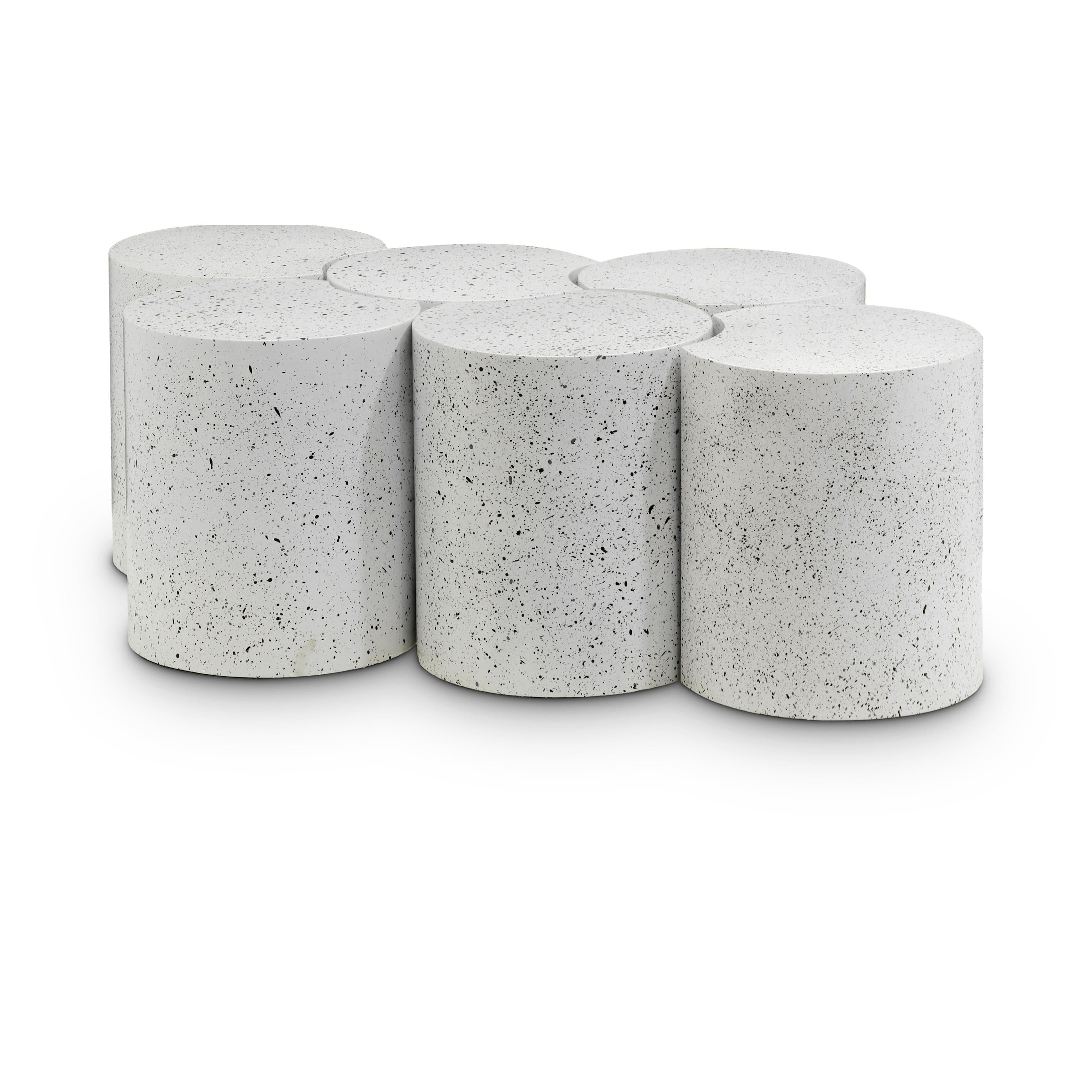 Meridian Dimple White Coffee Table