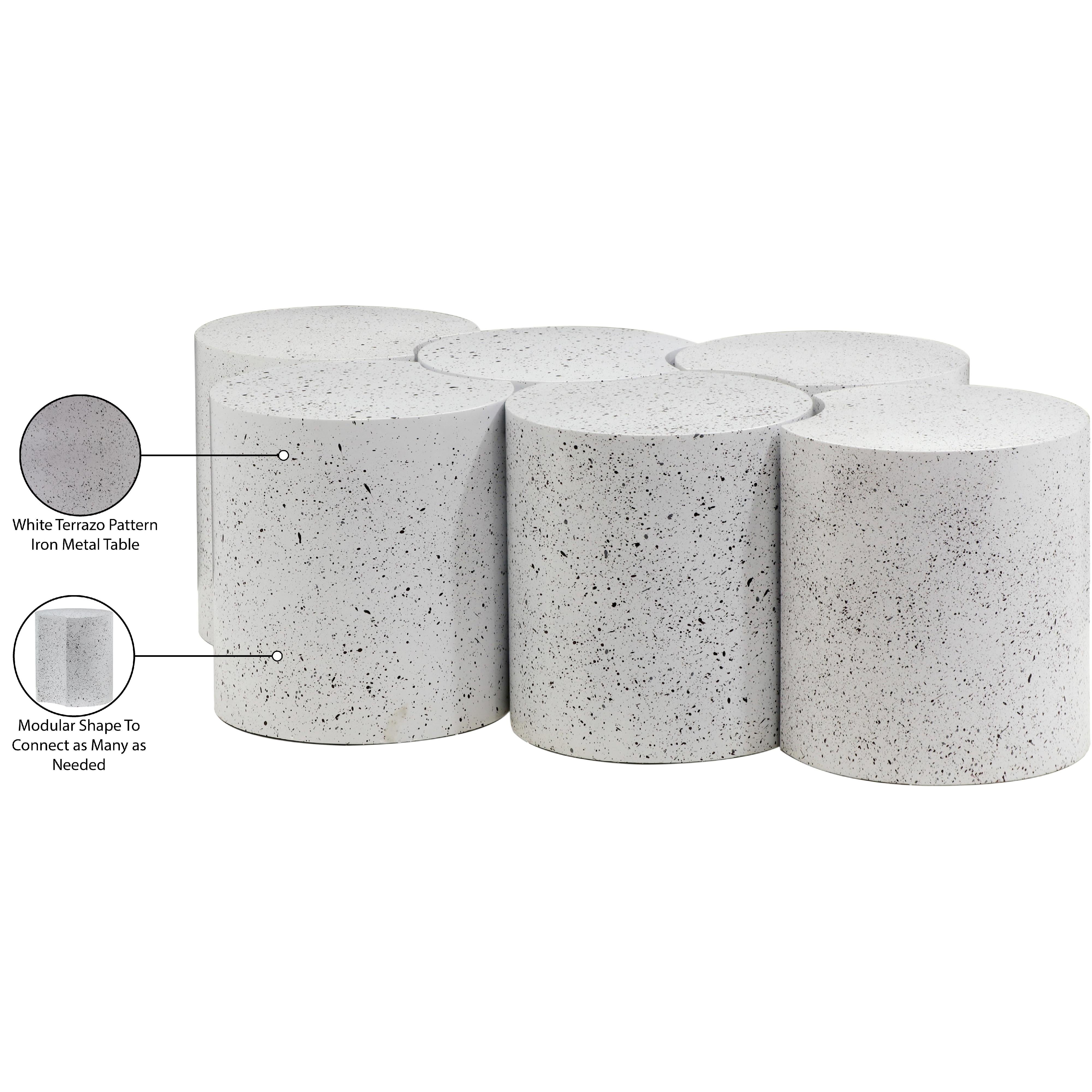 Meridian Dimple White Coffee Table
