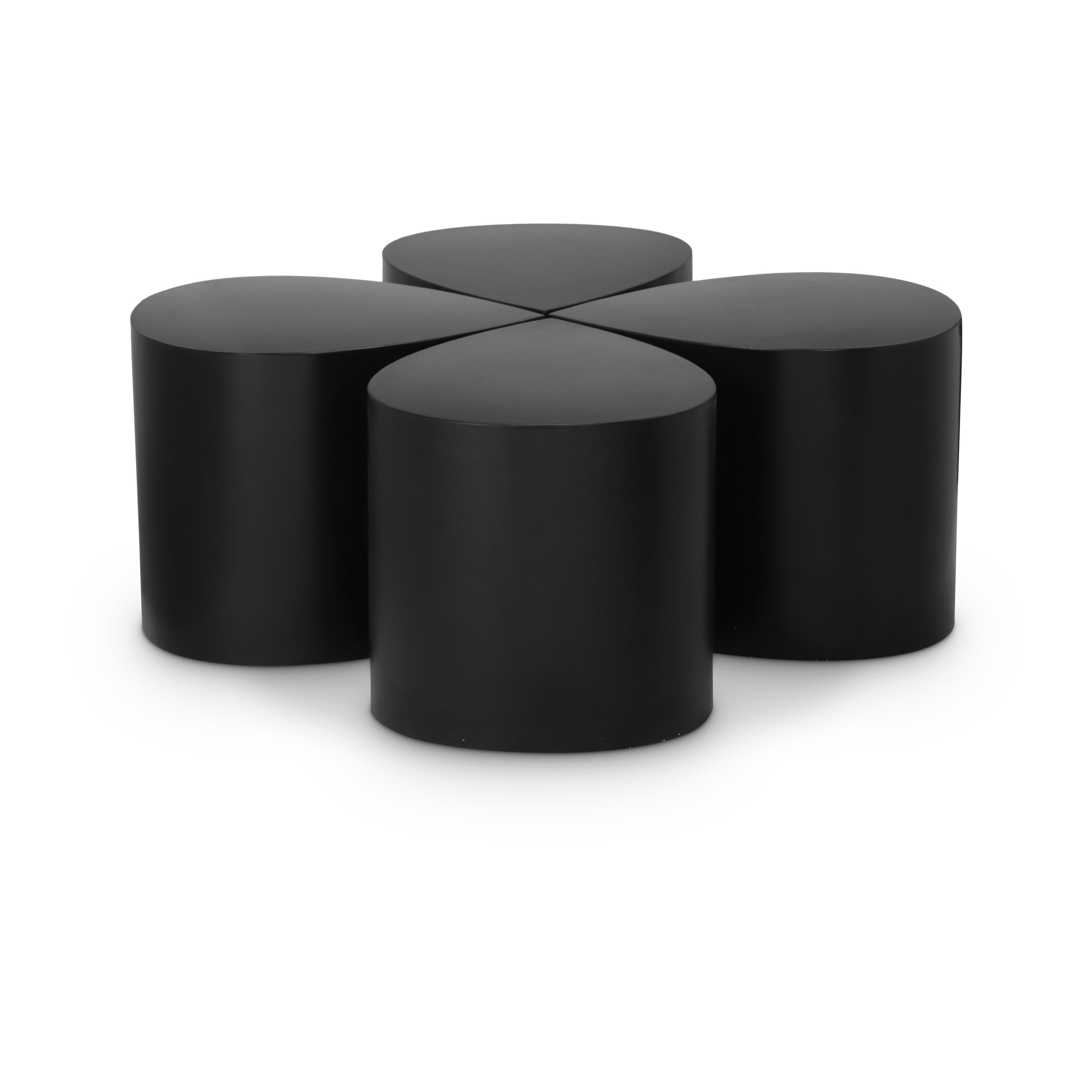 Meridian Petal Black Coffee Table