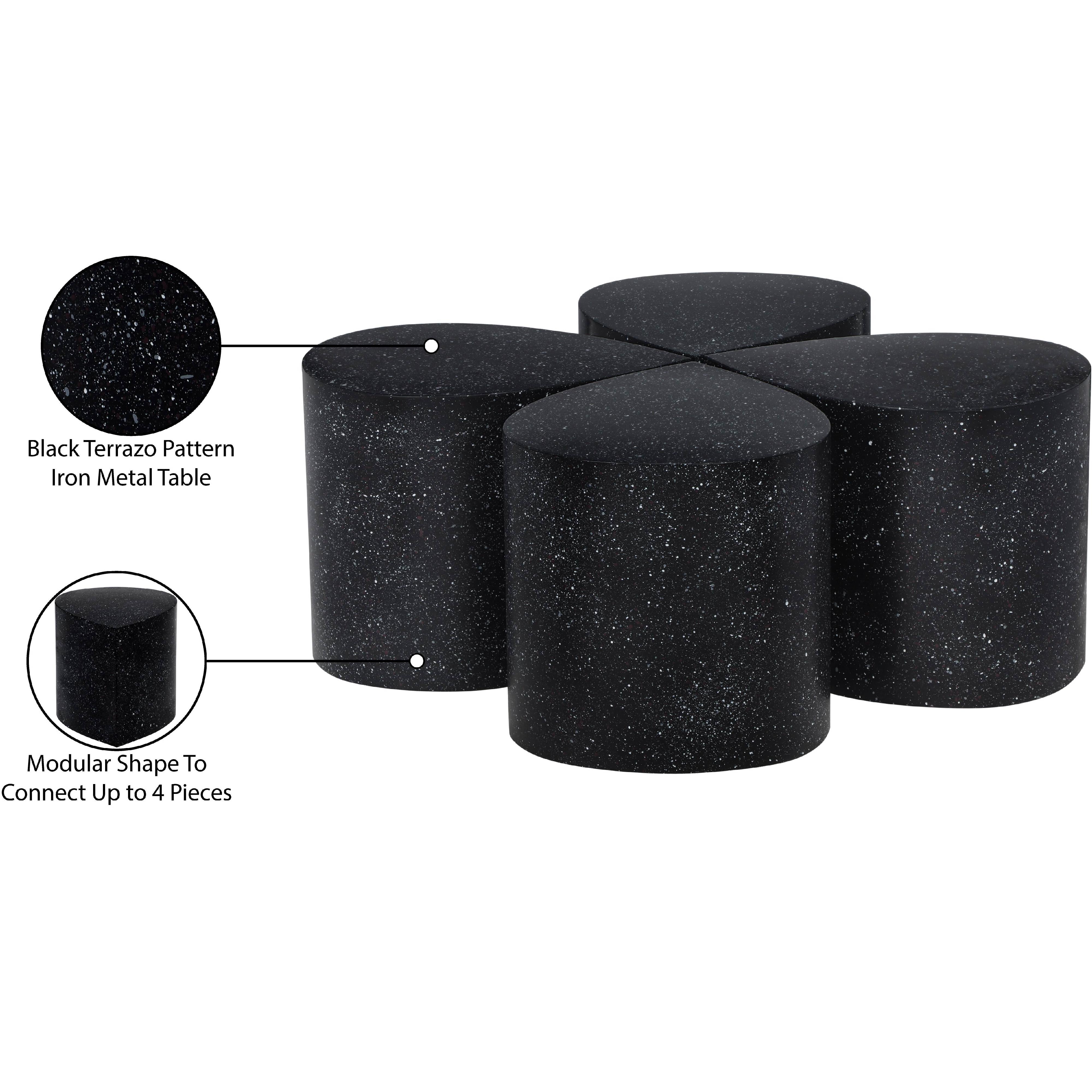 Meridian Petal Black Coffee Table