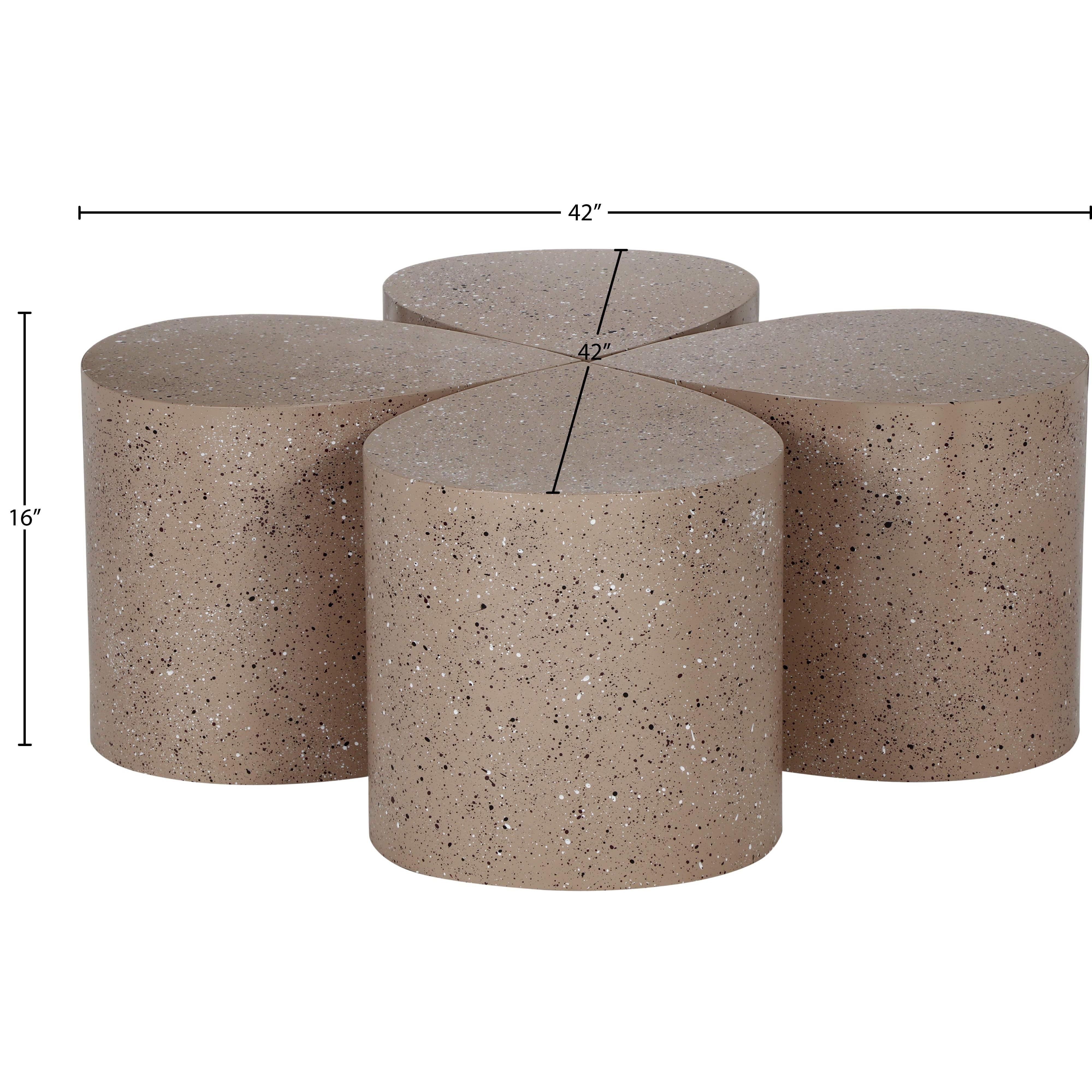 Meridian Petal Taupe Coffee Table