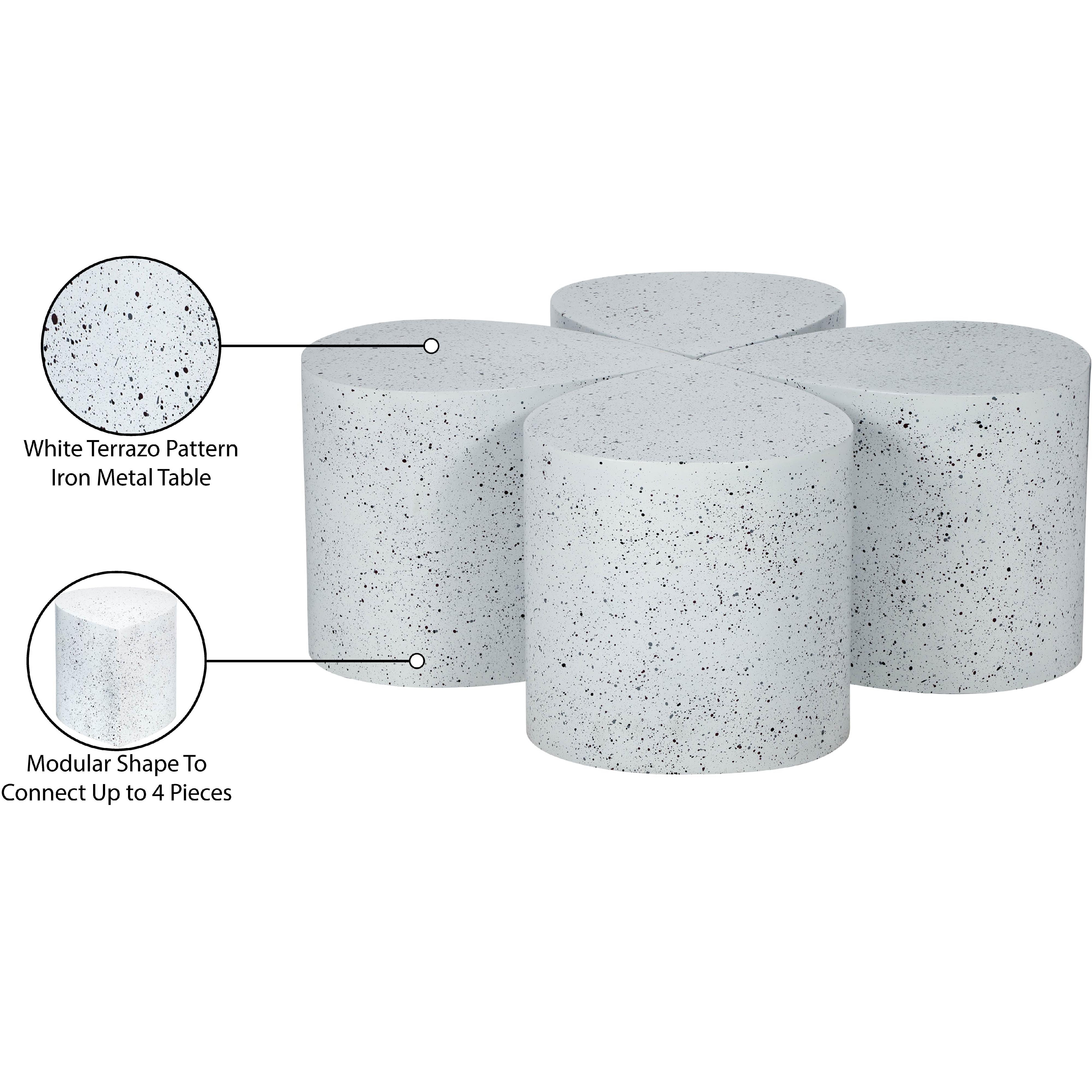 Meridian Petal White Coffee Table