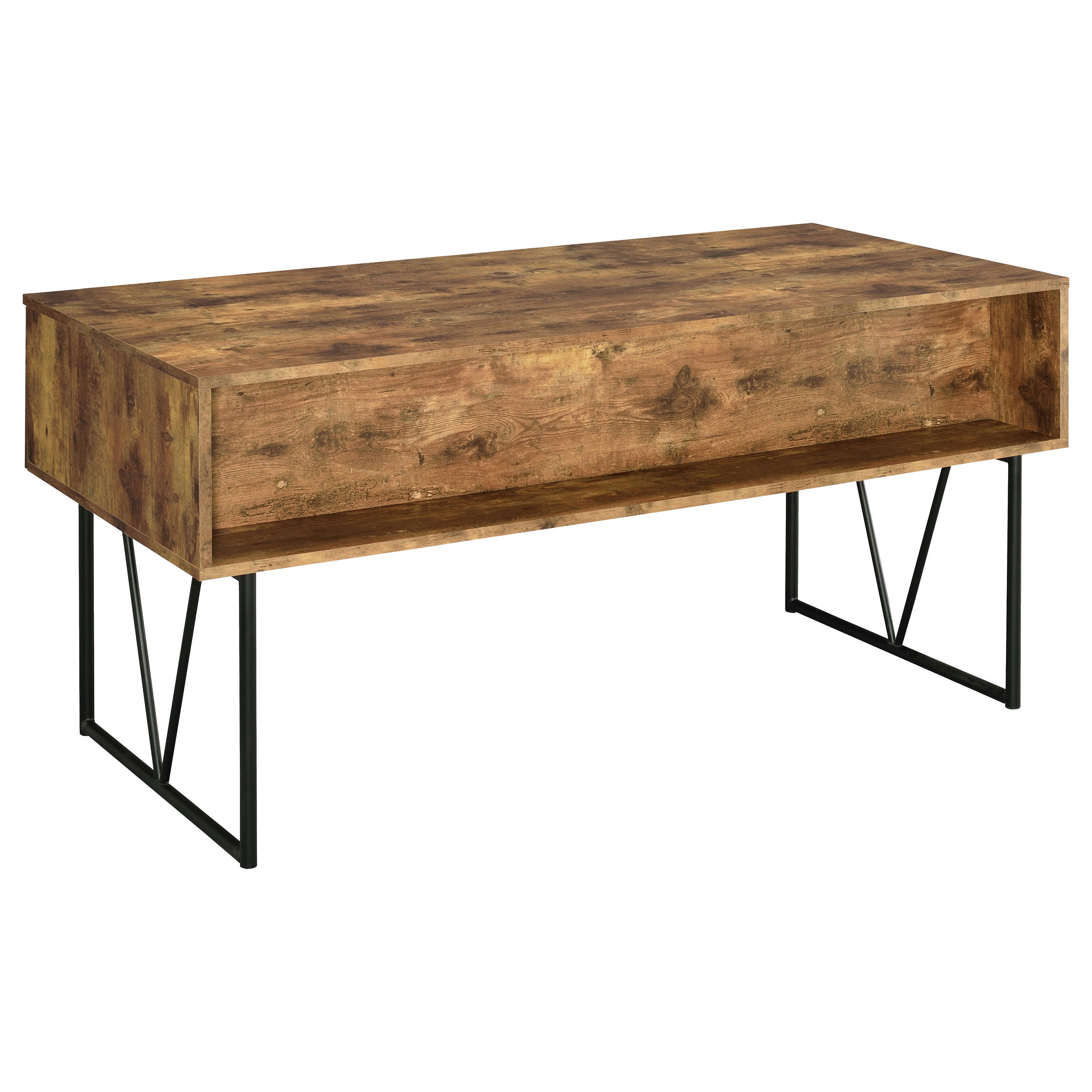 Analiese 63-inch 4-drawer Writing Desk Grey Driftwood
