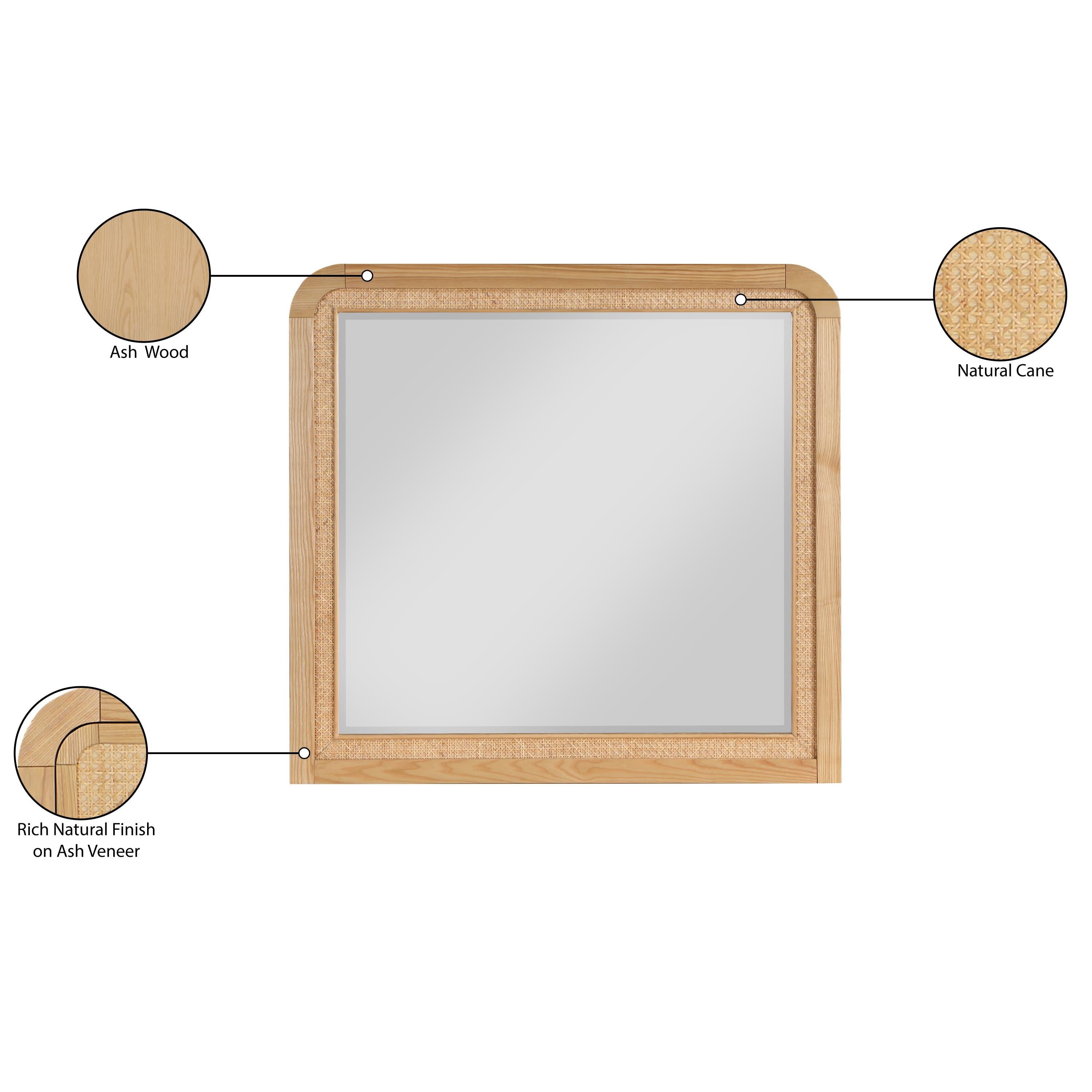 Meridian Siena Natural Mirror