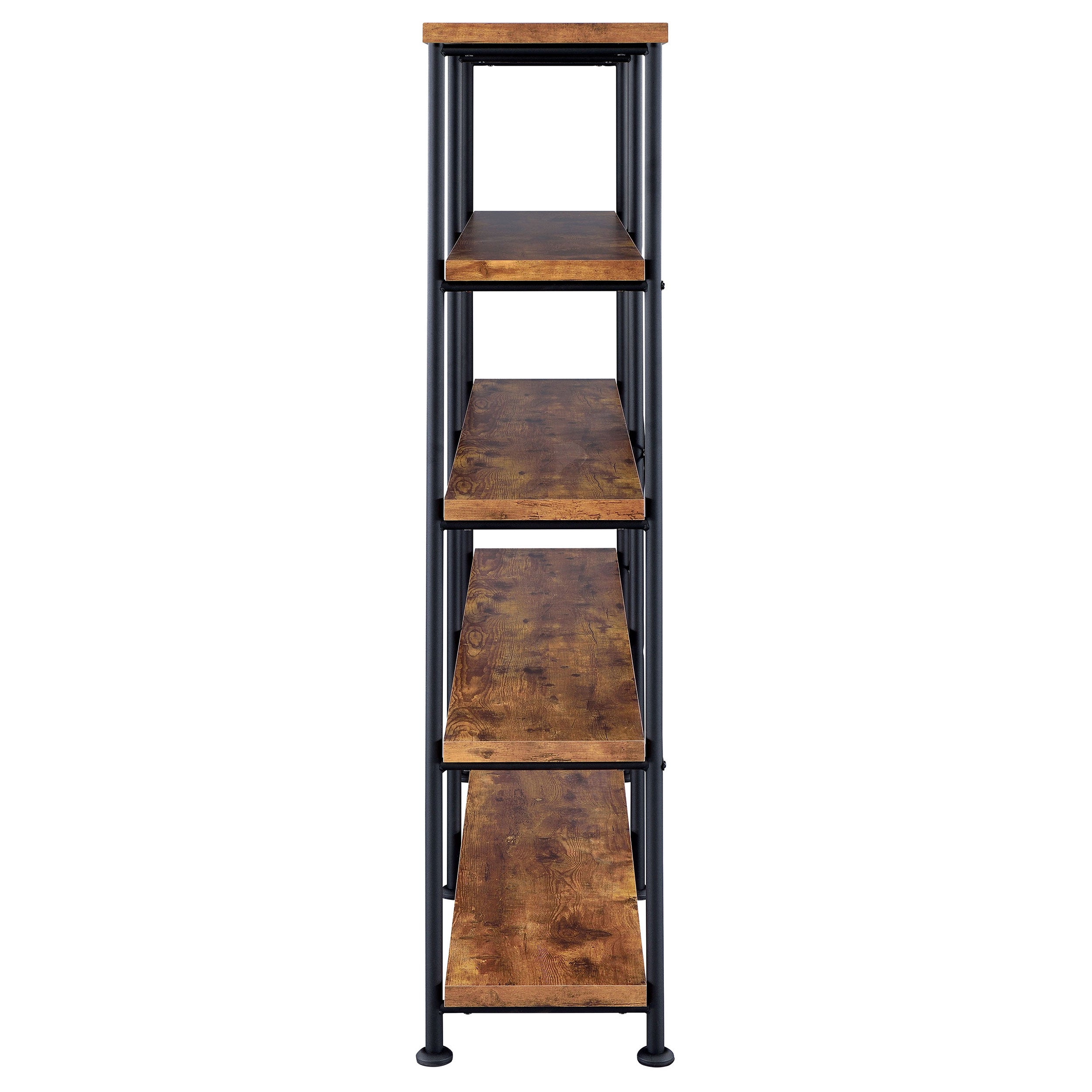 Analiese 63-inch 4-shelf Double Bookshelf Grey Driftwood