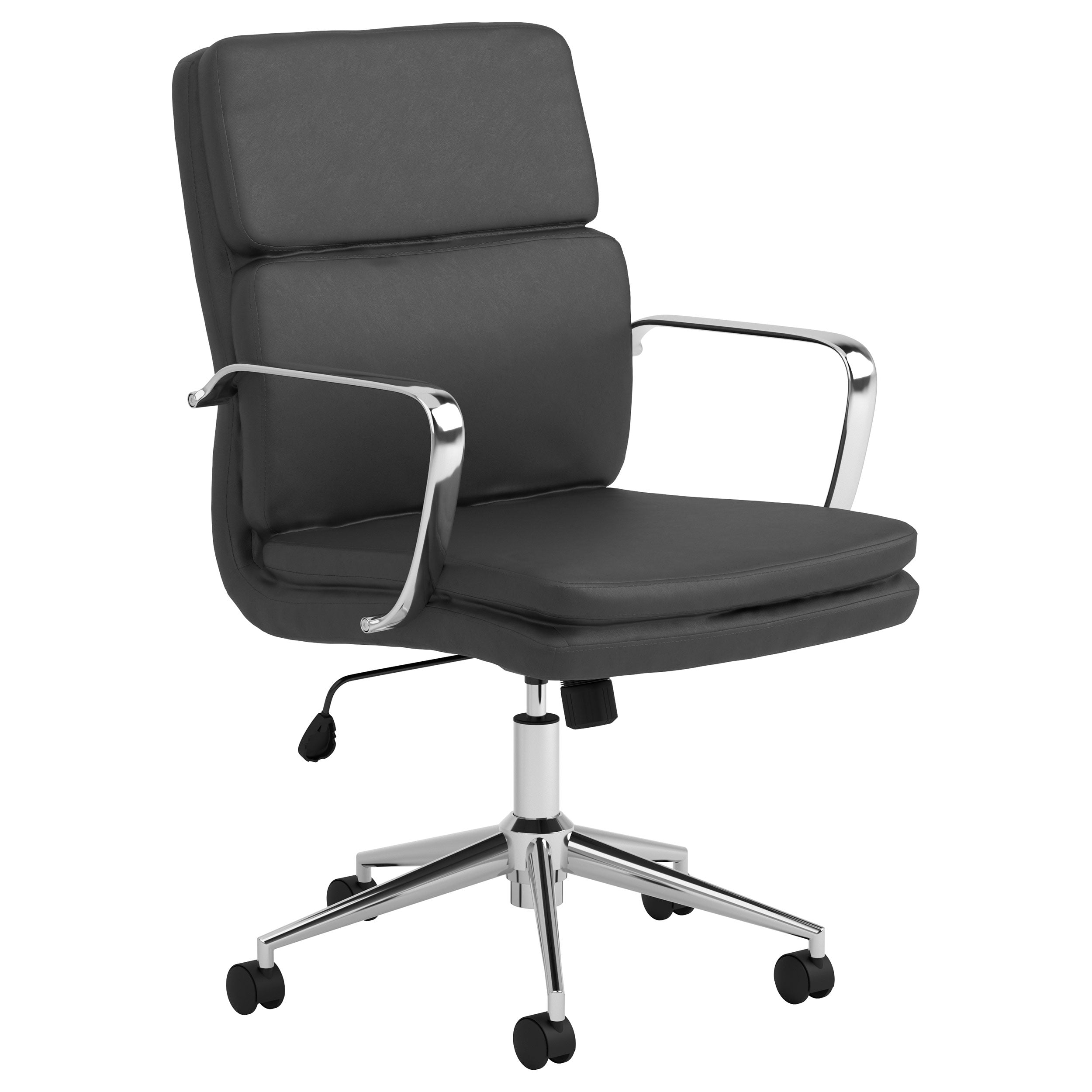 Ximena Upholstered Adjustable High Back Office Chair Black