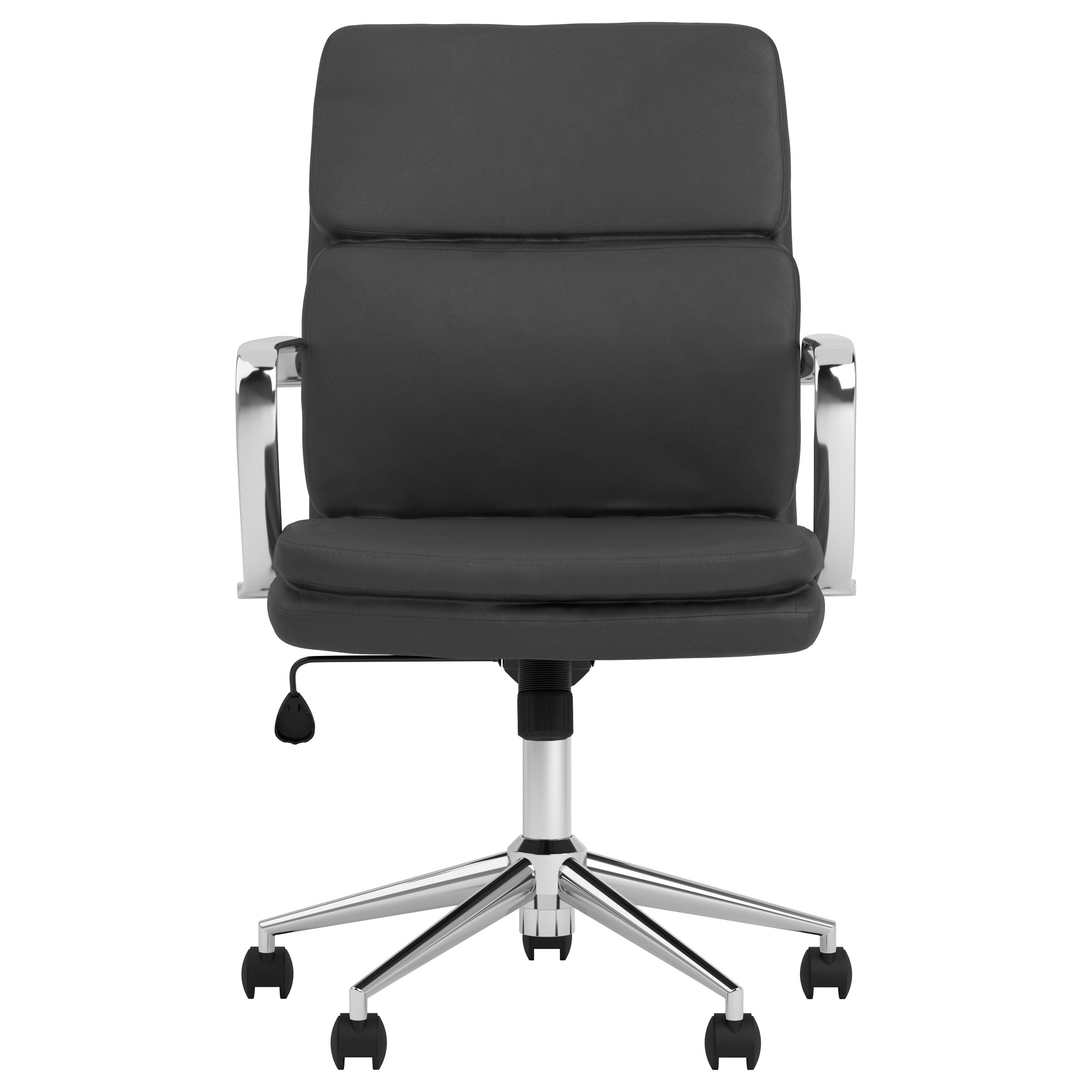 Ximena Upholstered Adjustable High Back Office Chair Black