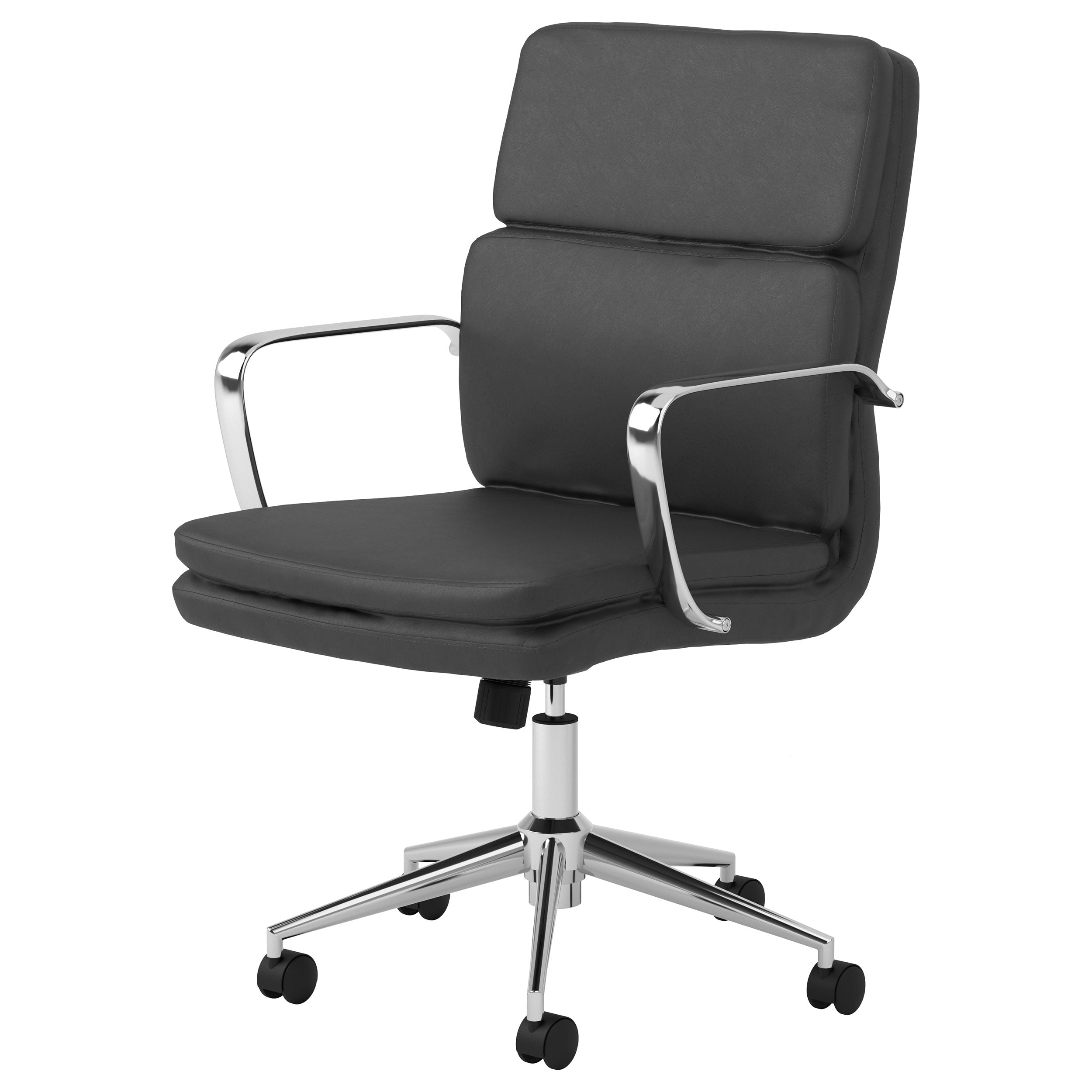 Ximena Upholstered Adjustable High Back Office Chair Black