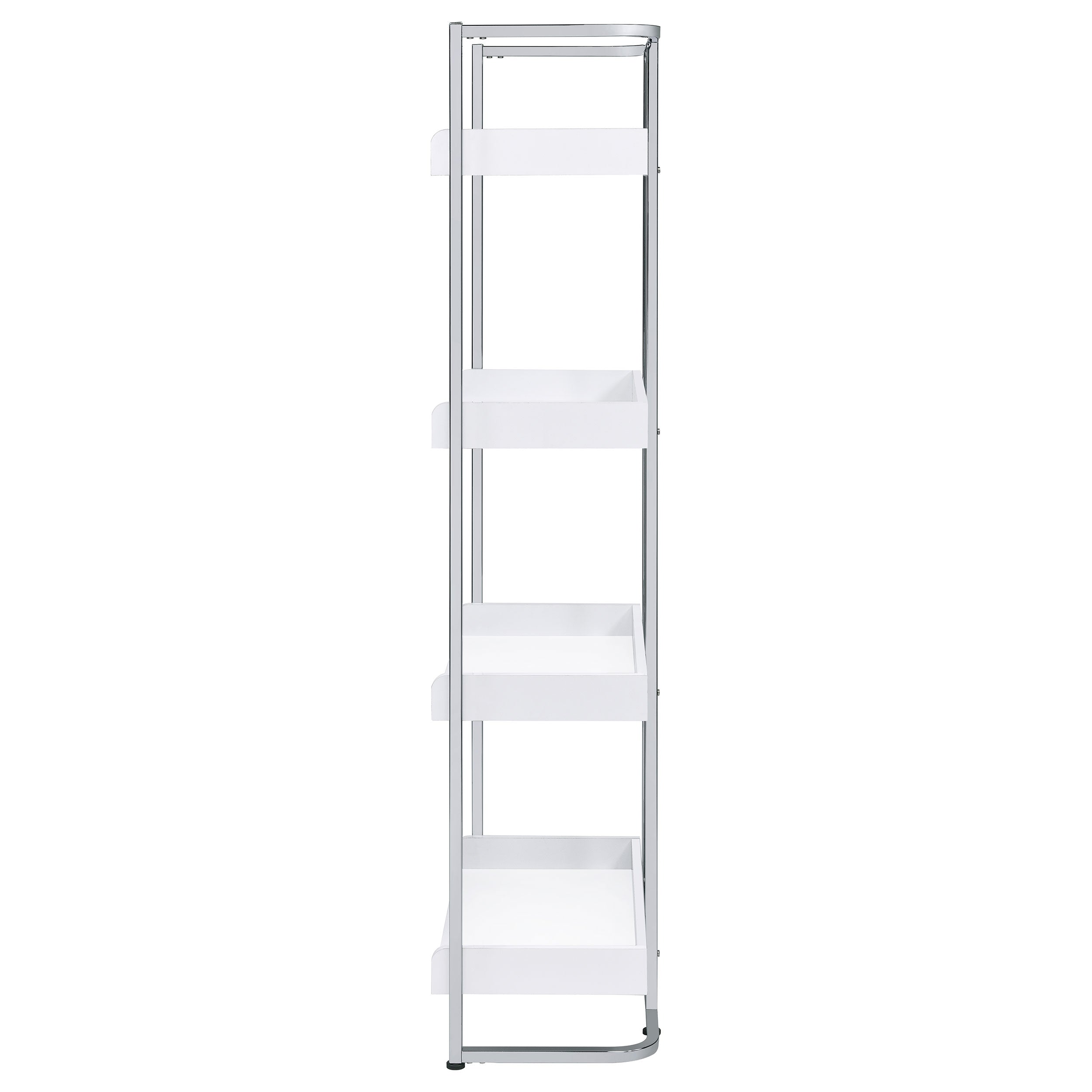 Ember 68-inch 4-shelf Bookshelf Dark Oak and Black