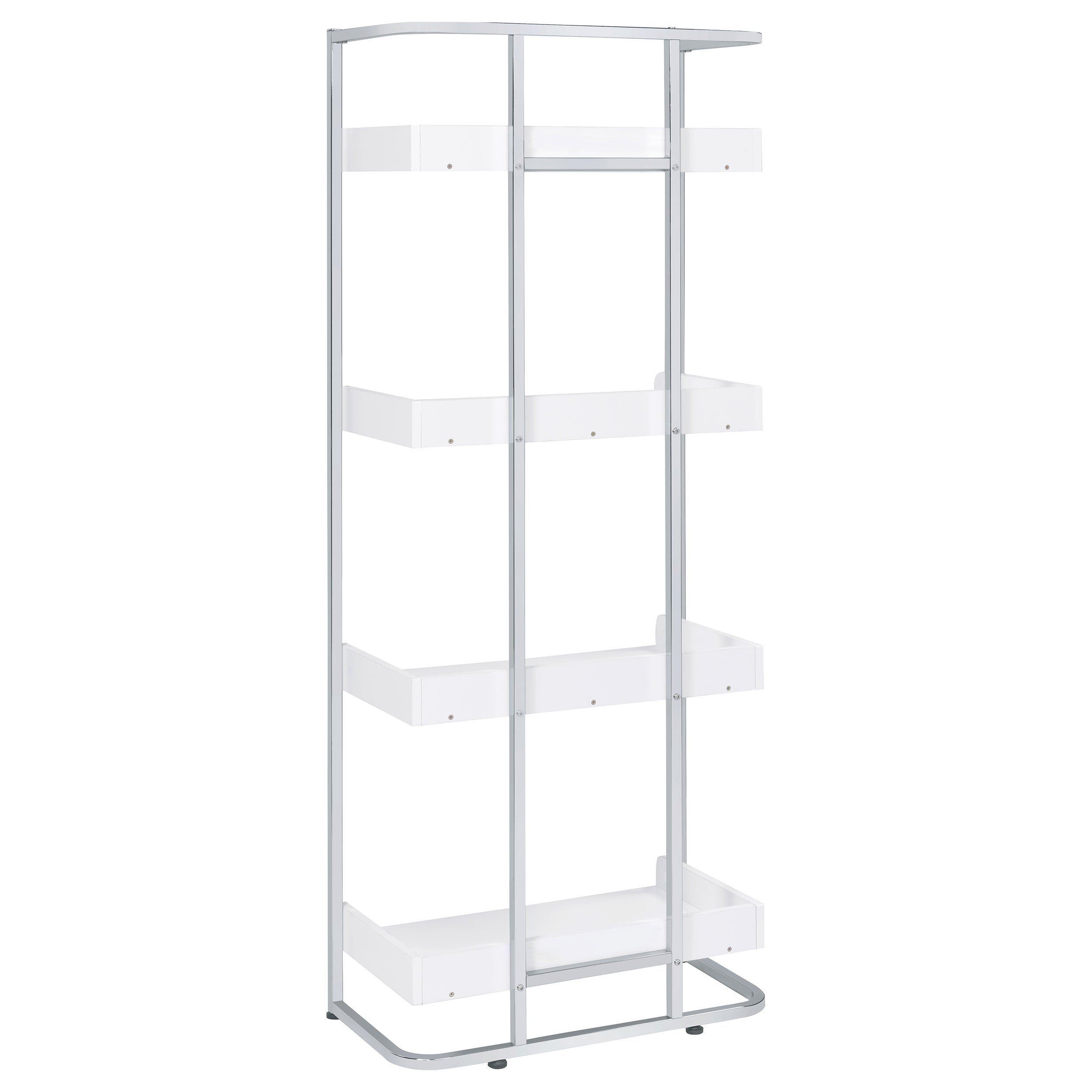 Ember 68-inch 4-shelf Bookshelf Dark Oak and Black